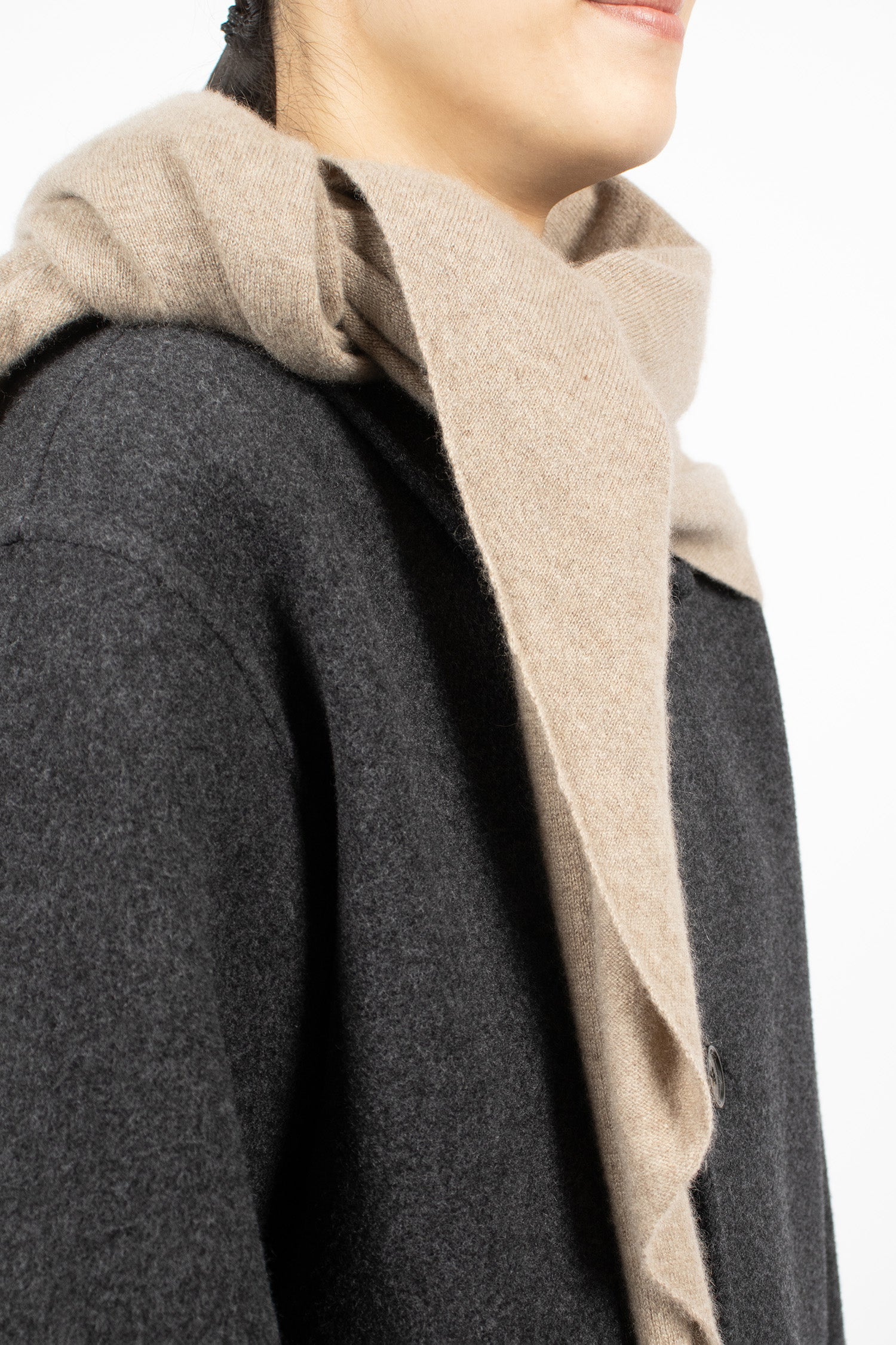 Monk Cashmere Scarf Sahara Melange