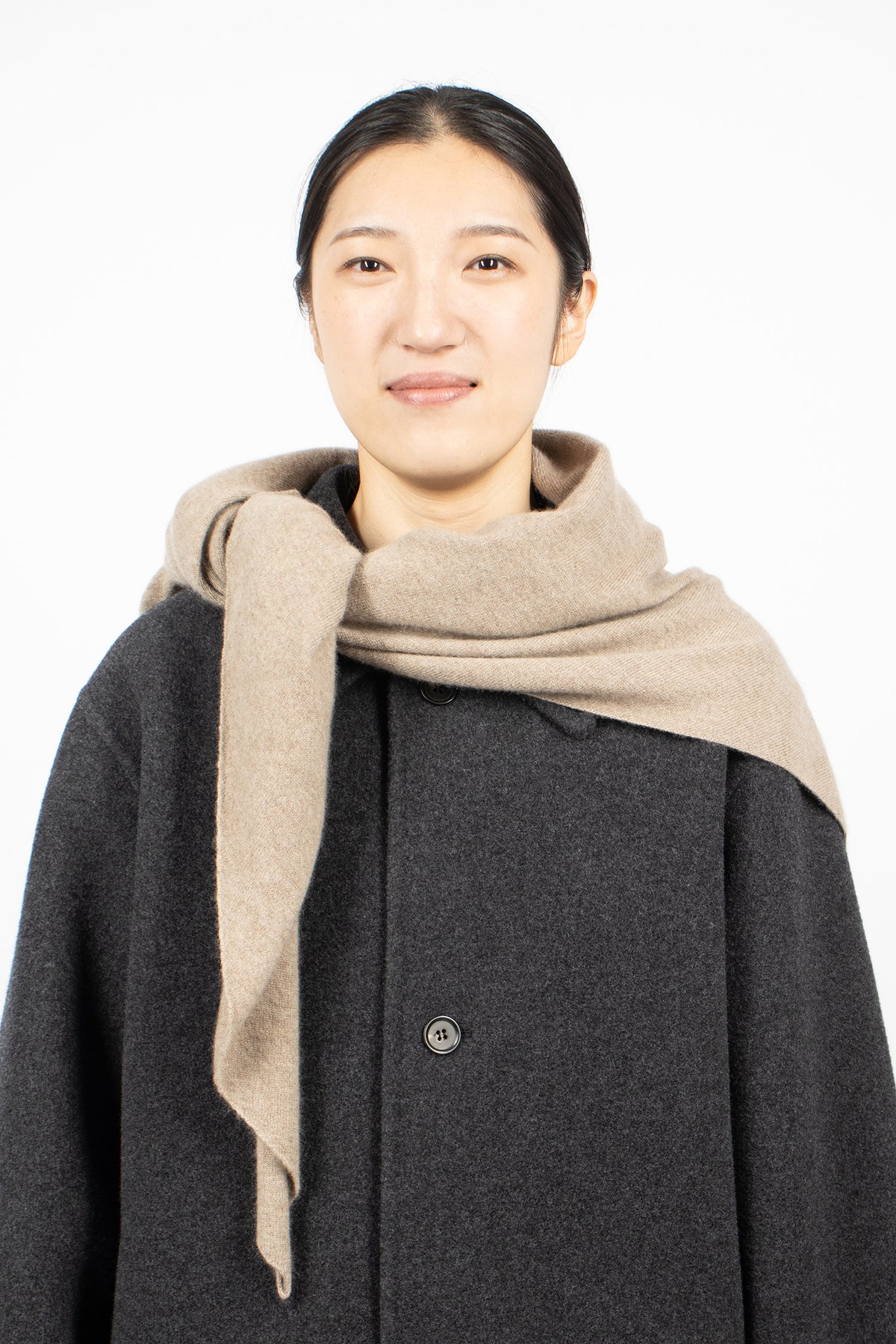 Monk Cashmere Scarf Sahara Melange