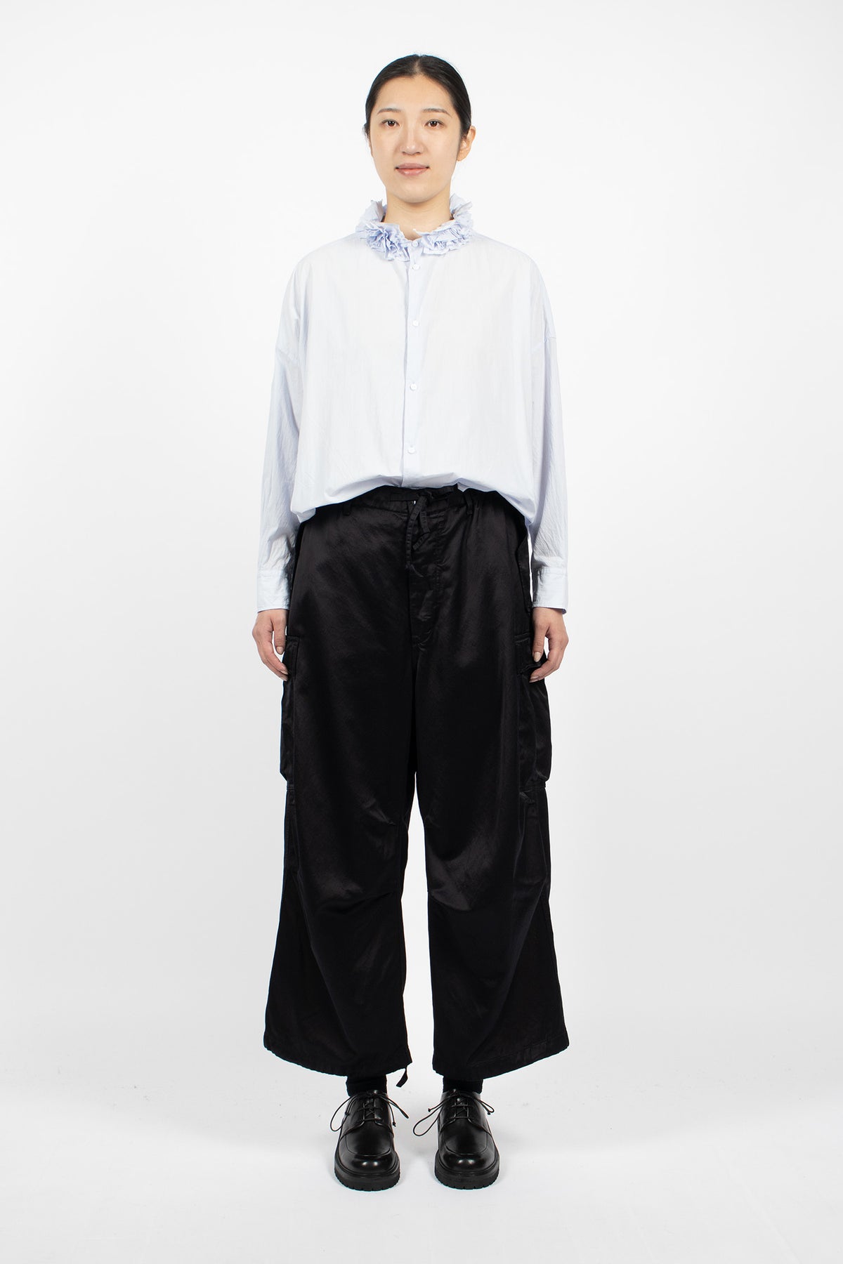 6 Pocket Baggy Pants Greyish Navy