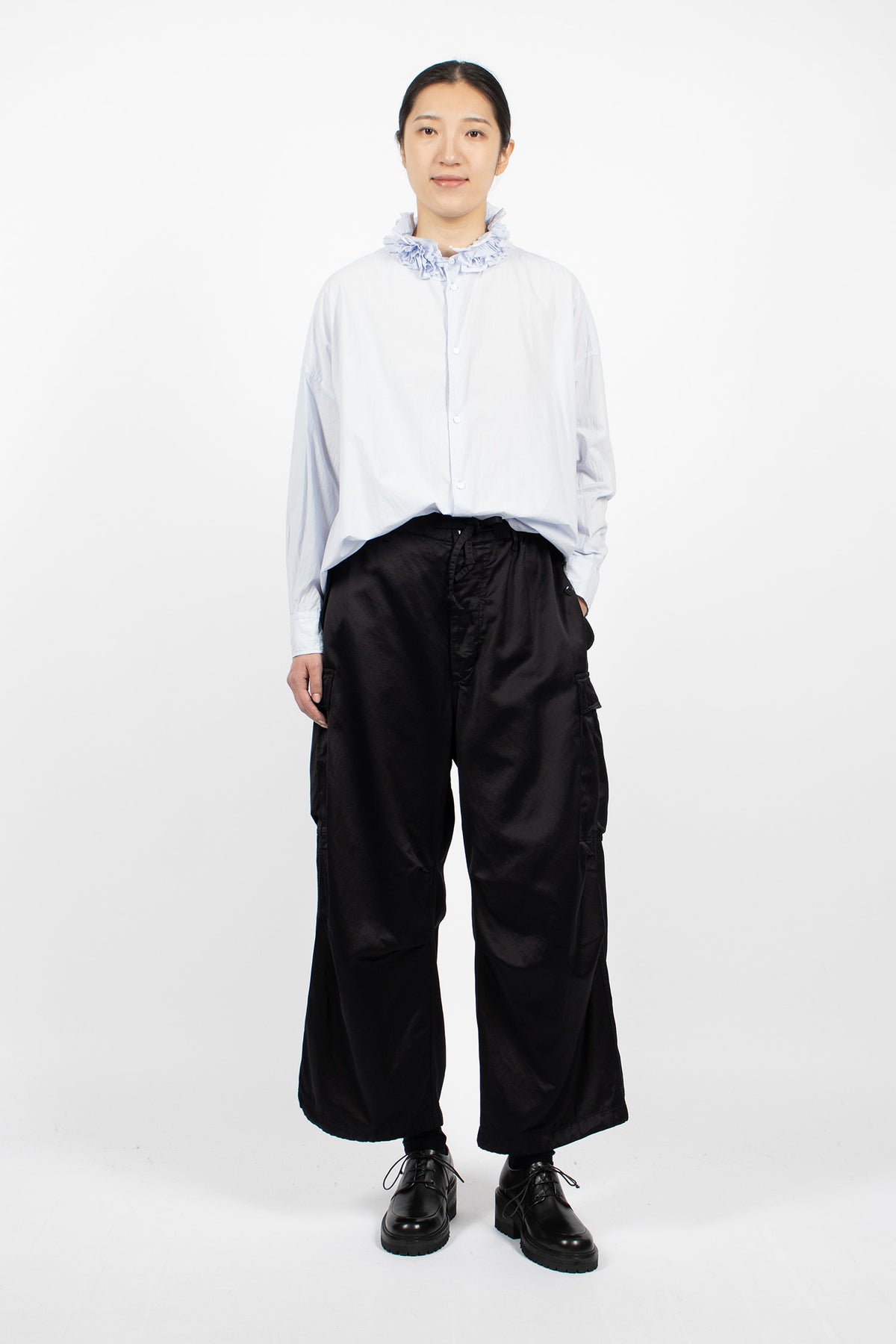 6 Pocket Baggy Pants Greyish Navy