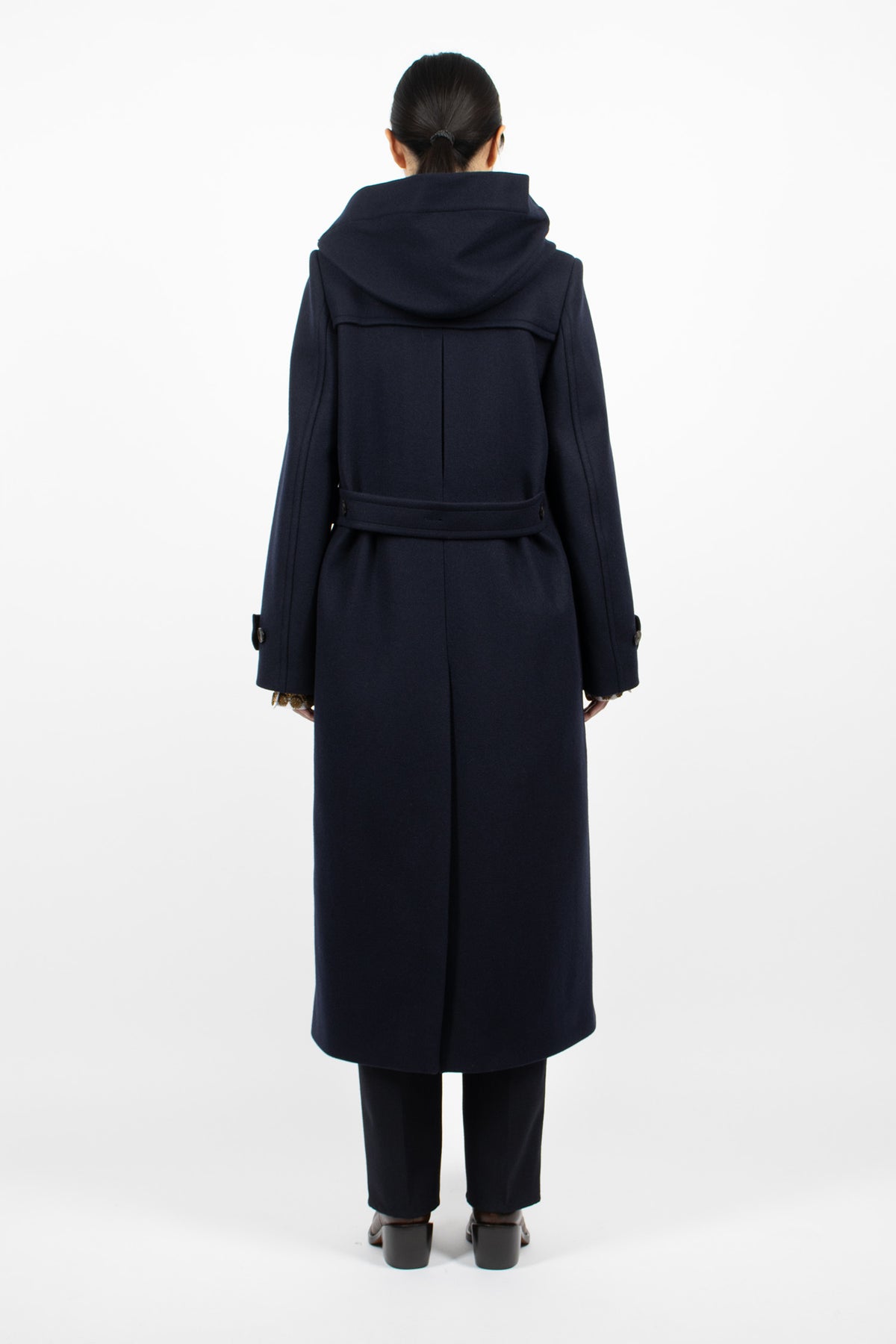 Wool Duffle Coat Navy