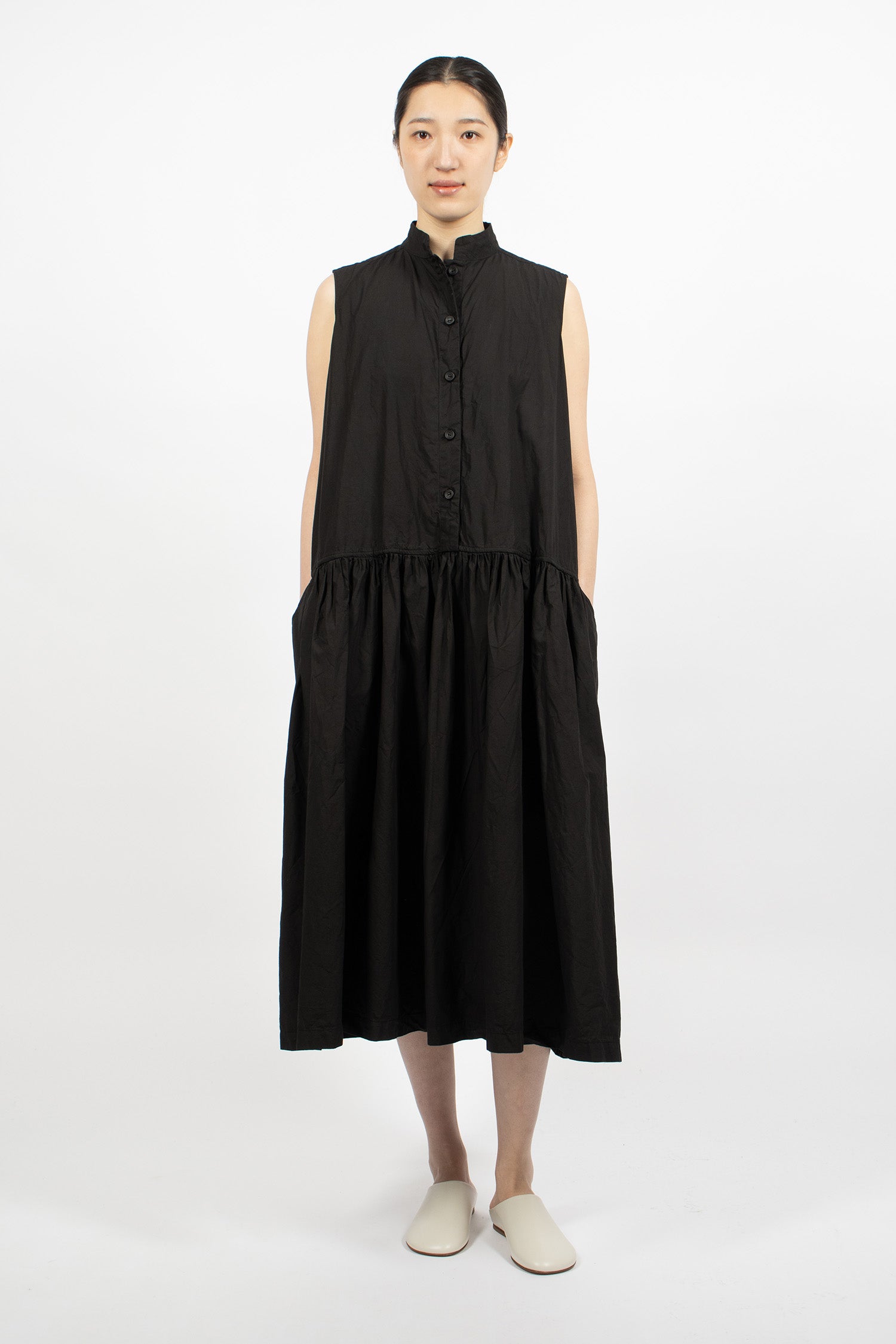D Sleeveless Dress Black