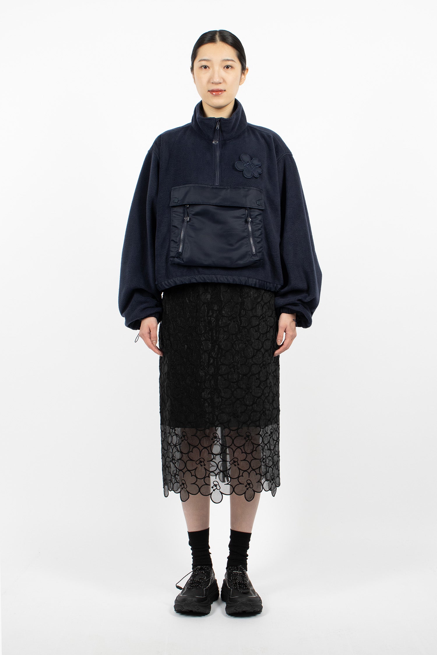 Bastian Fleece Top Navy