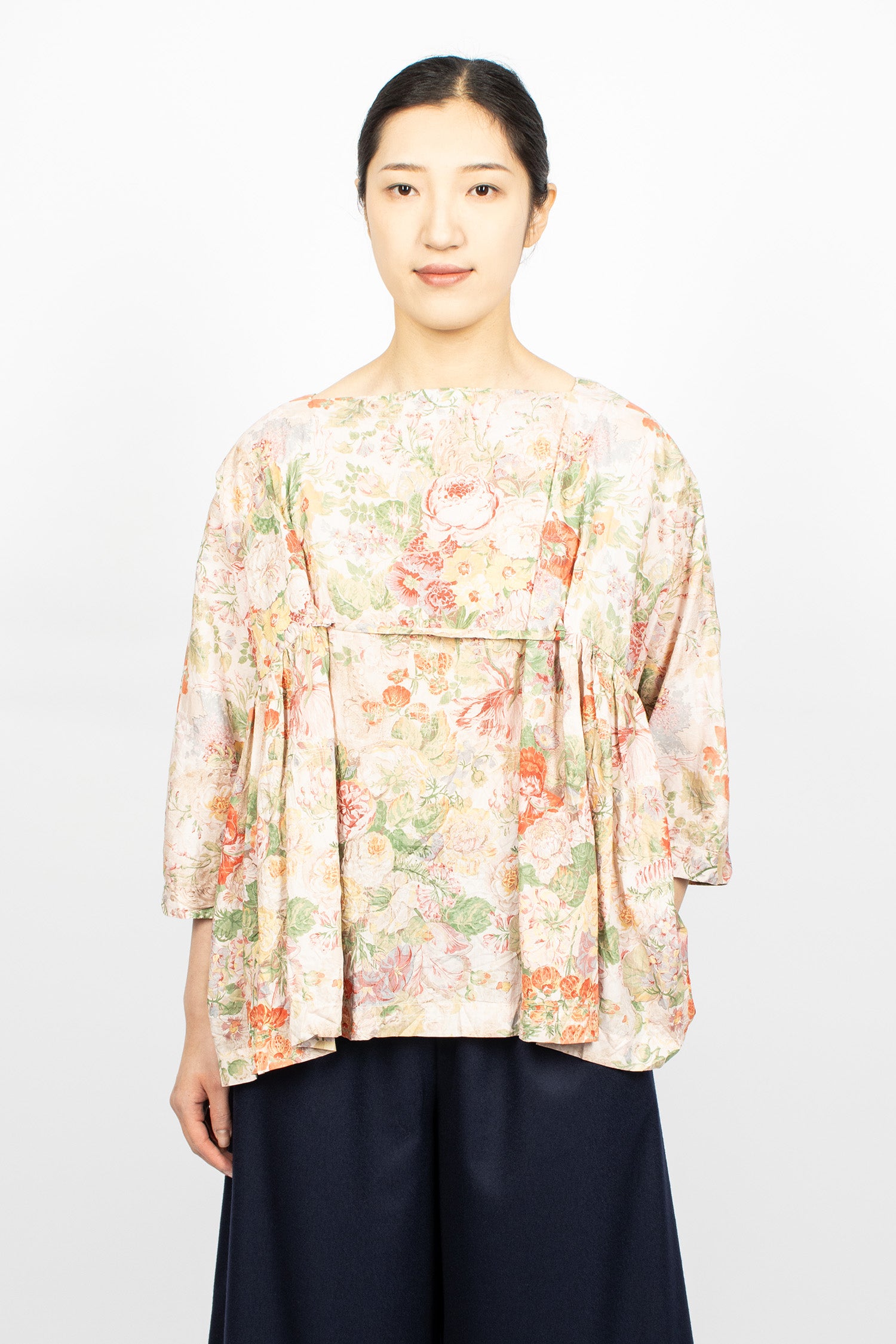 Newpride Washed Shirt Pink Floral Mix