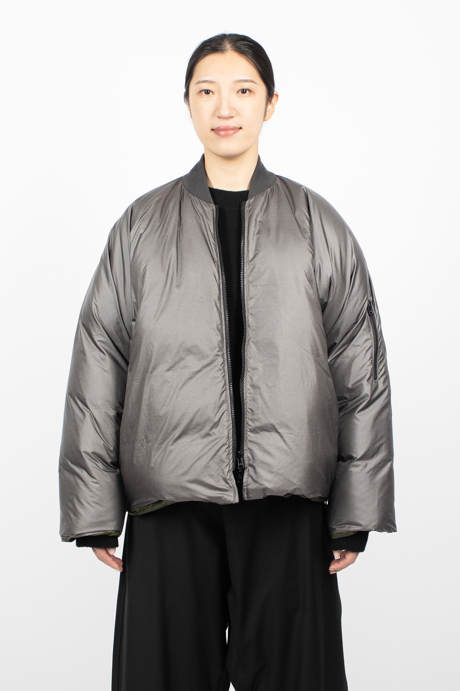 Origin Reversible Down Jacket Charcoal/Khaki