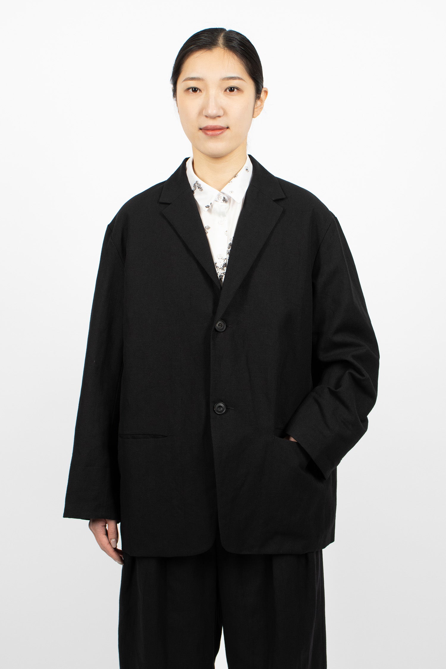 Edouard Canvas Jacket Black