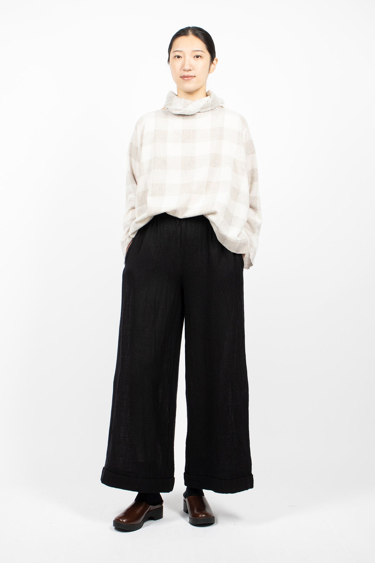 Spi Pyjama Trousers Black Wool