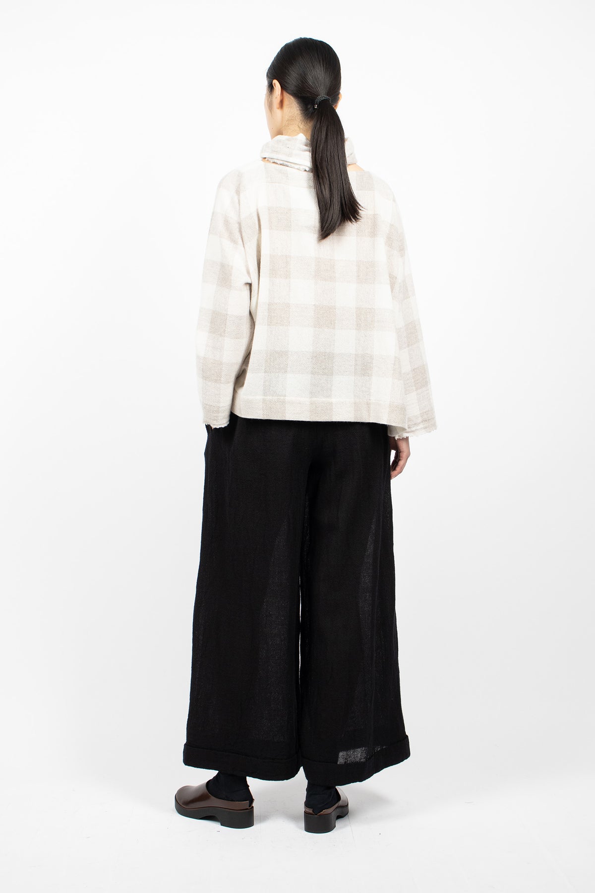 Spi Pyjama Trousers Black Wool