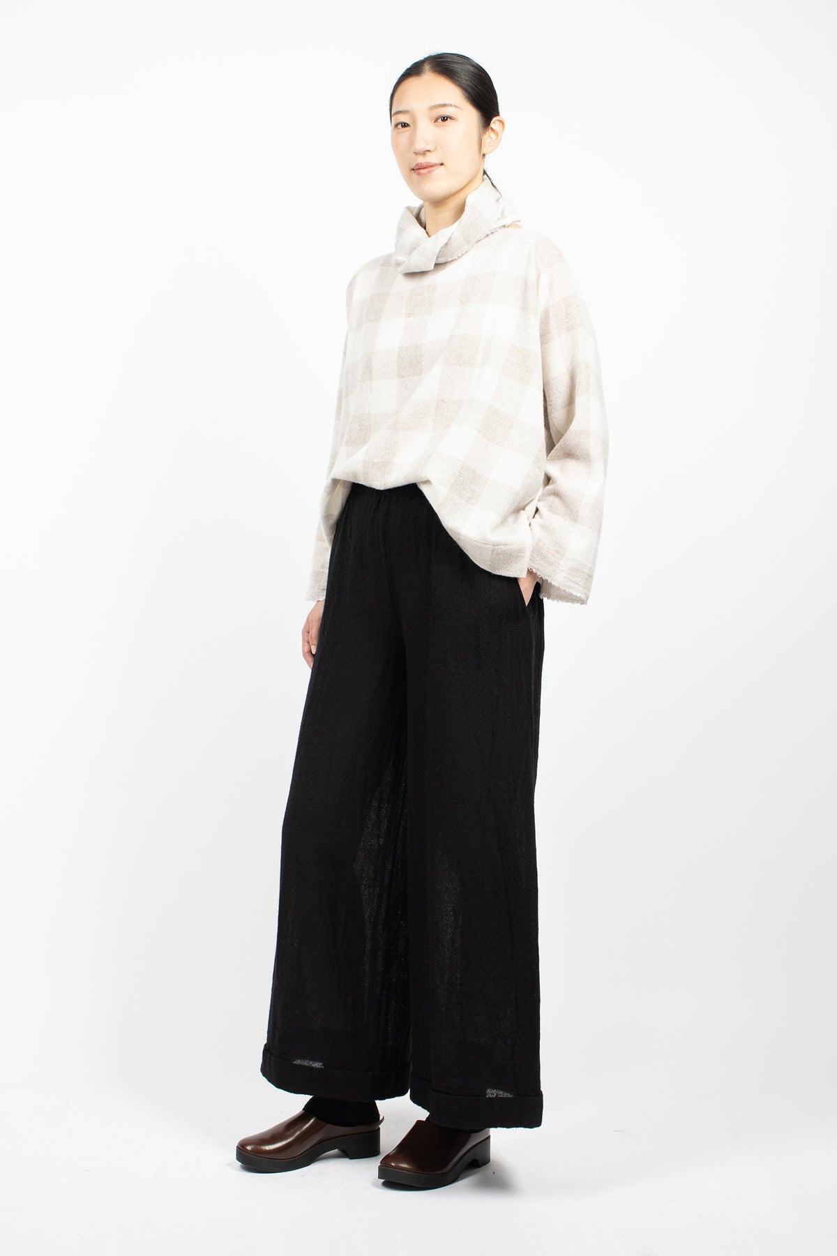 Spi Pyjama Trousers Black Wool