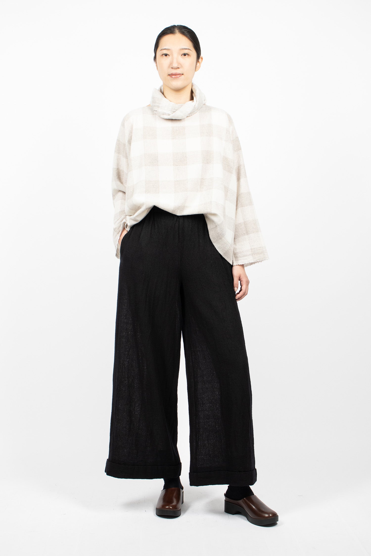 Spi Pyjama Trousers Black Wool