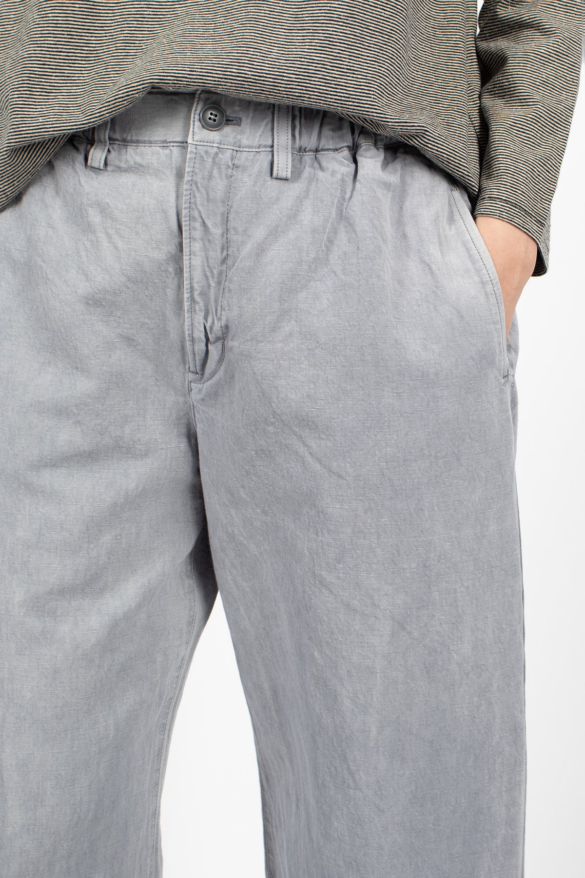 Tie-Dye Wide Dart Pants Grey Blue