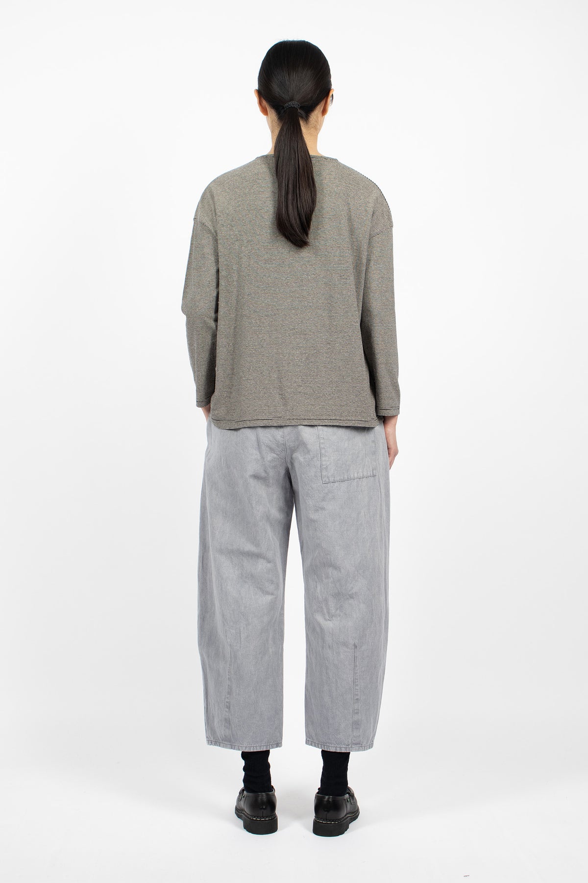 Tie-Dye Wide Dart Pants Grey Blue