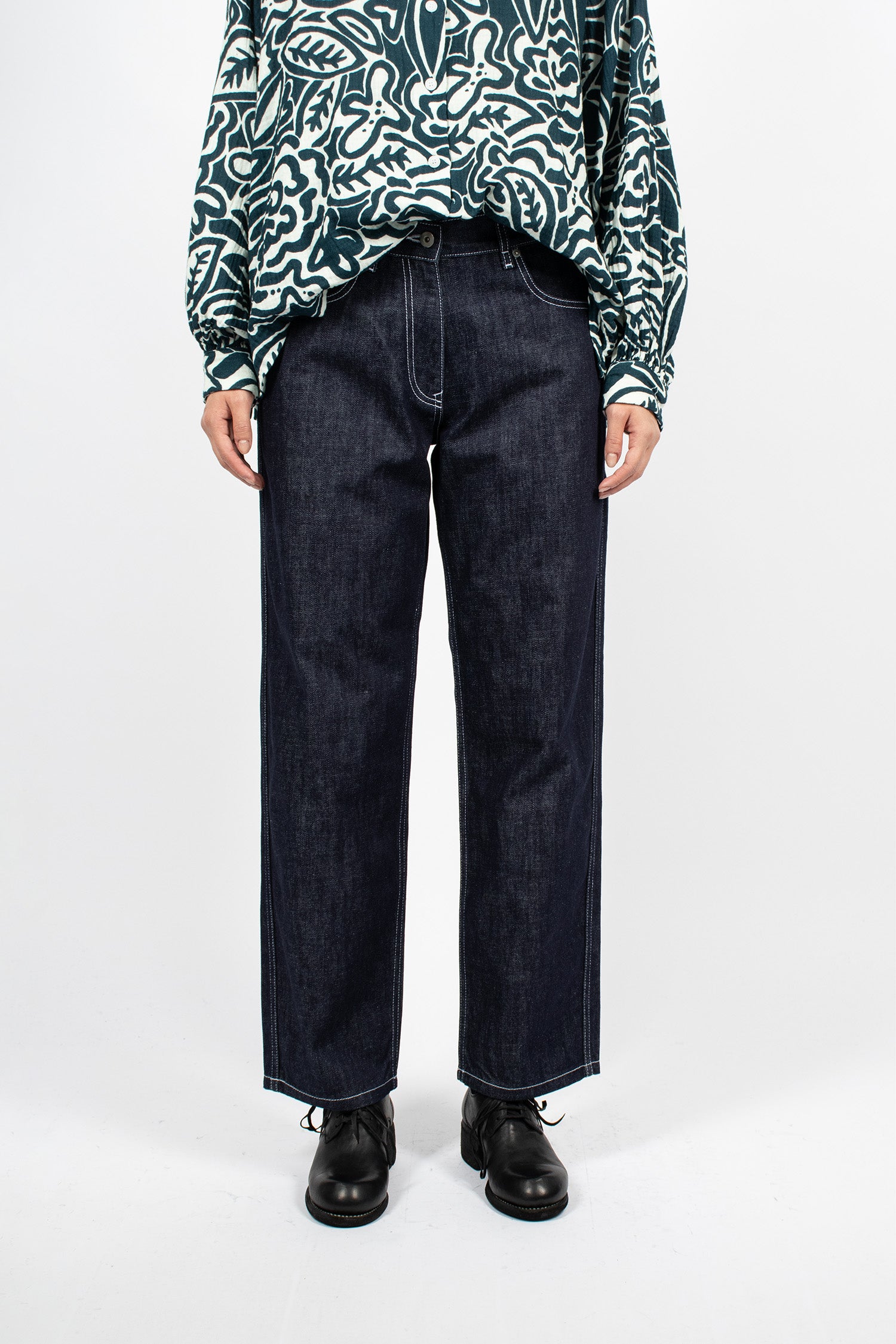 Paulo Denim Pants Dark Indigo