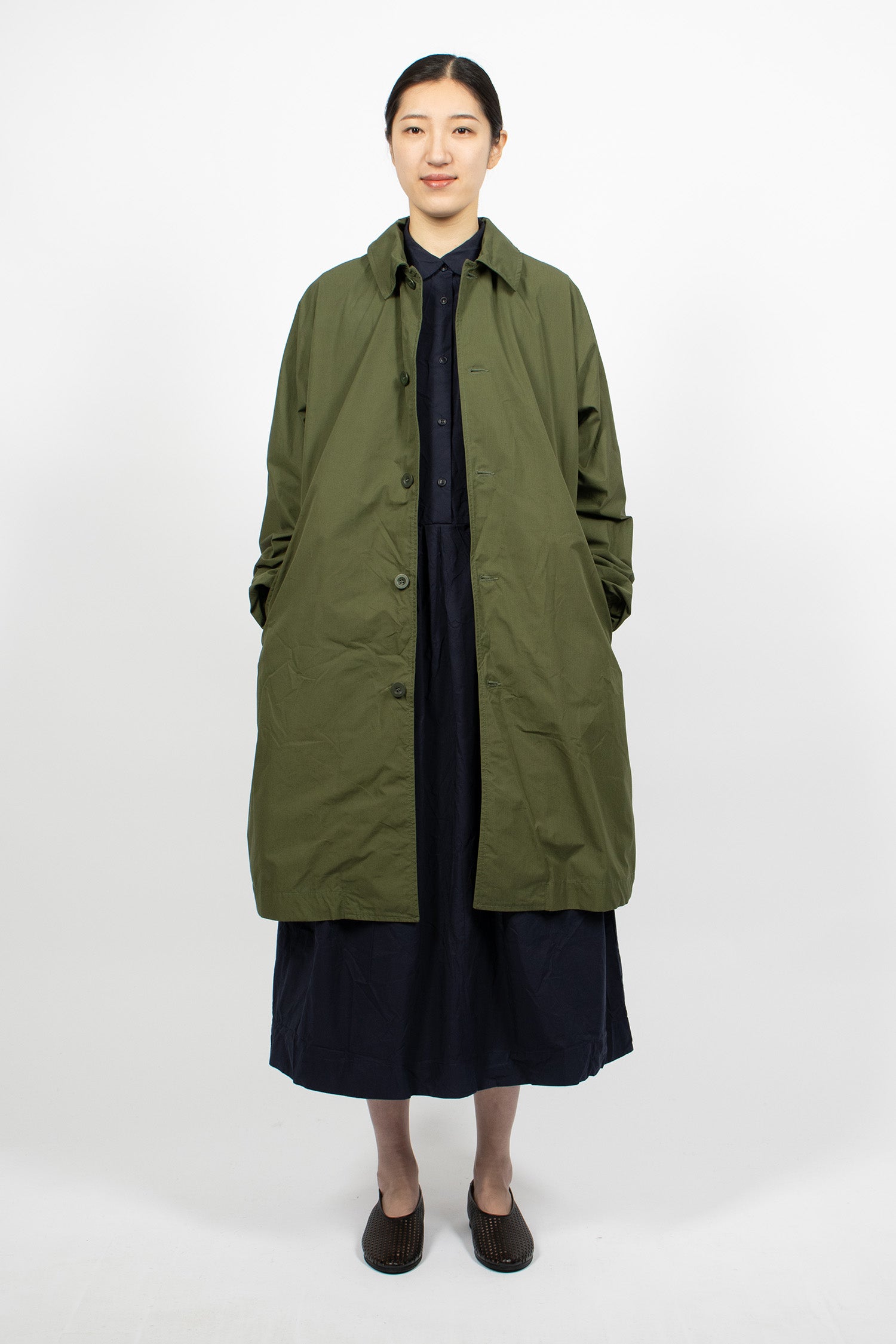 Peche Coat Olive