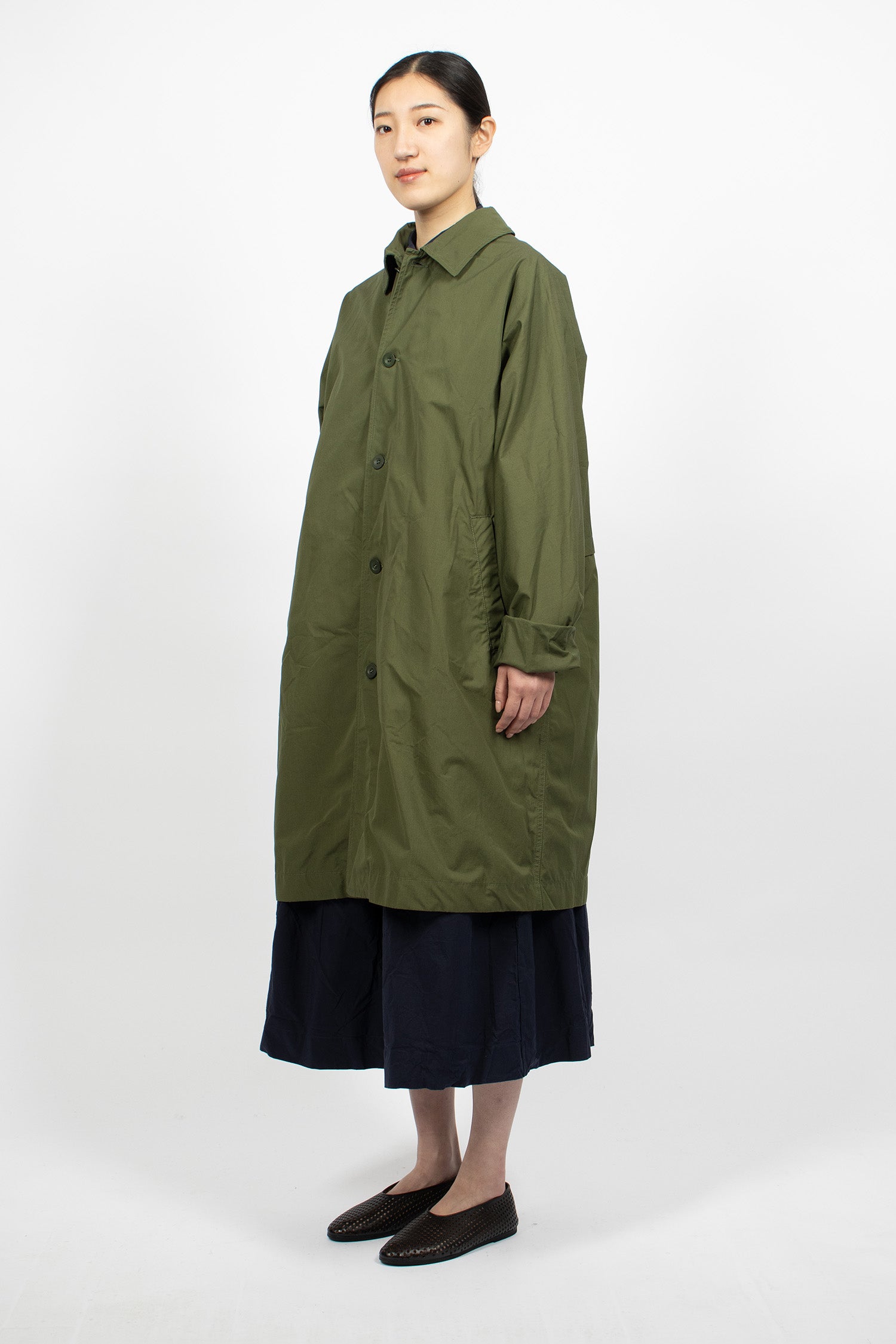 Peche Coat Olive