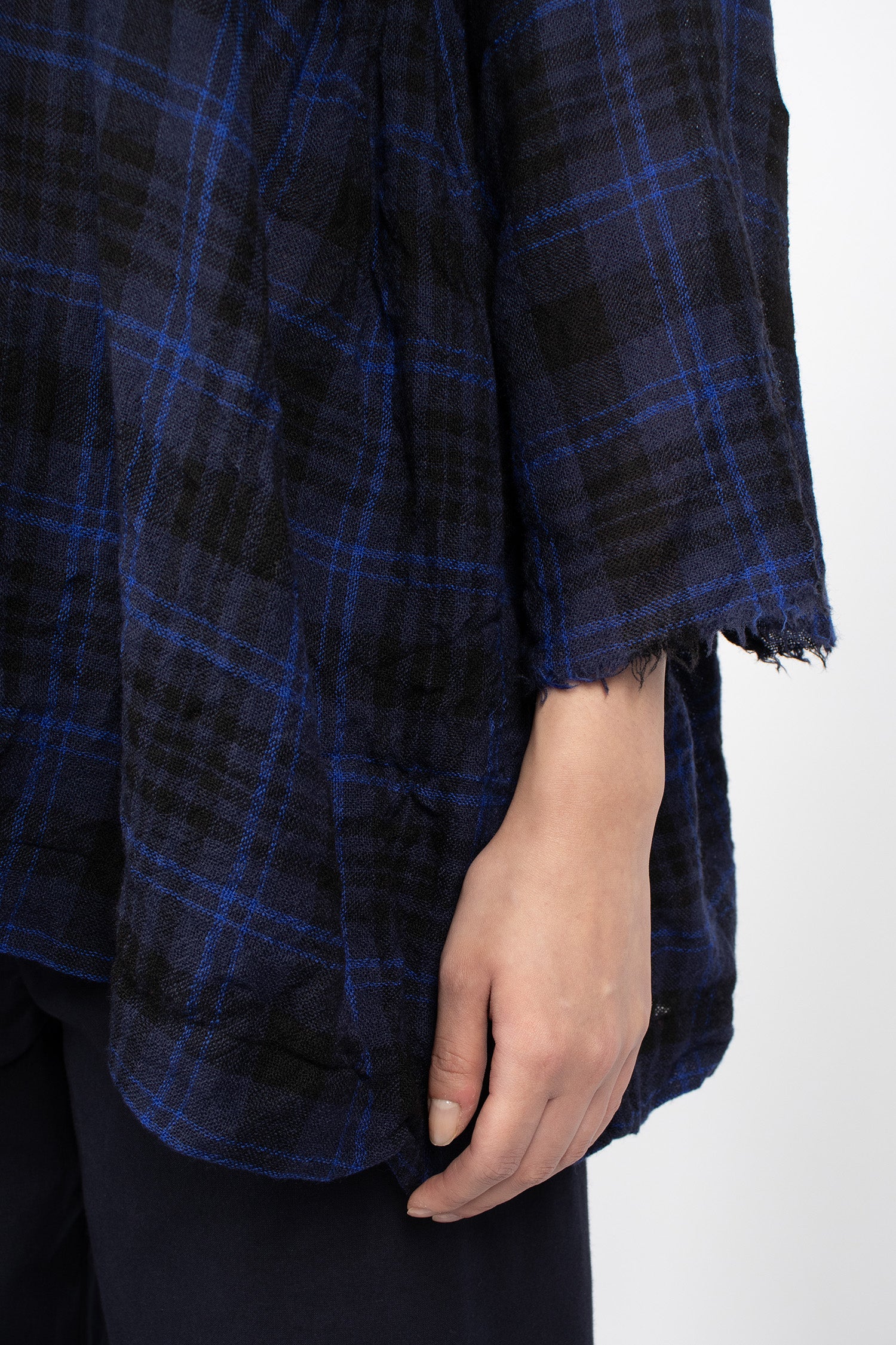 Washed Painter Shirt Blue Black/China Blue Tartan