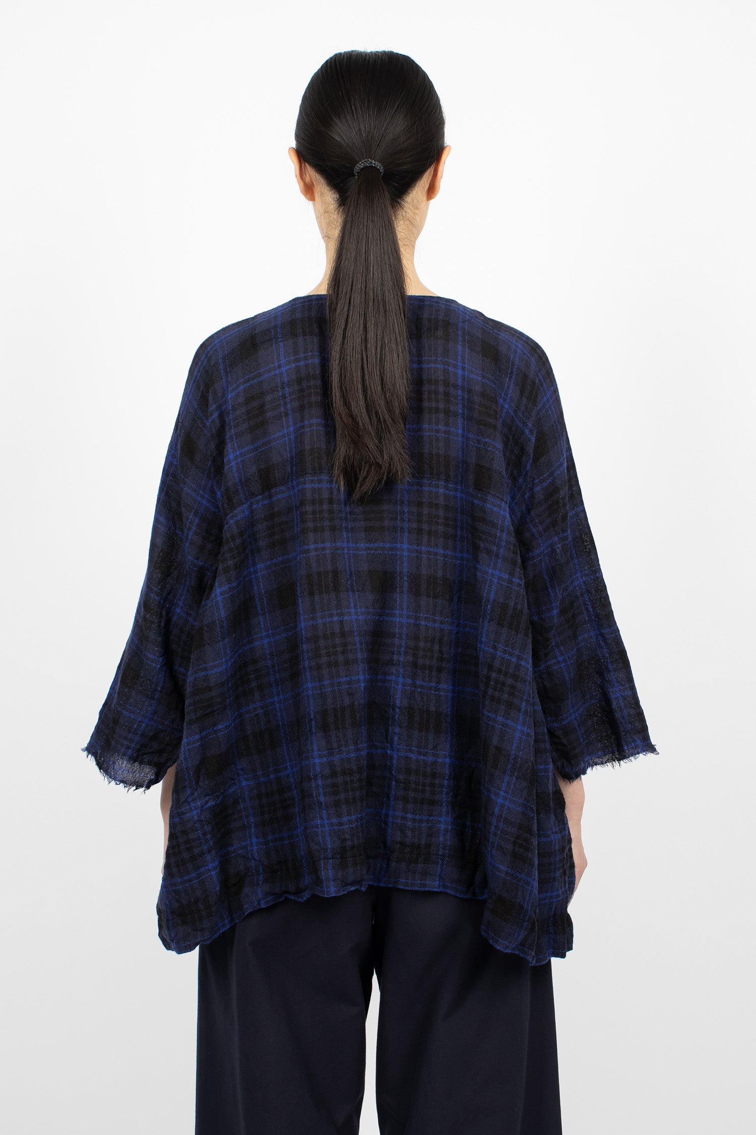 Washed Painter Shirt Blue Black/China Blue Tartan