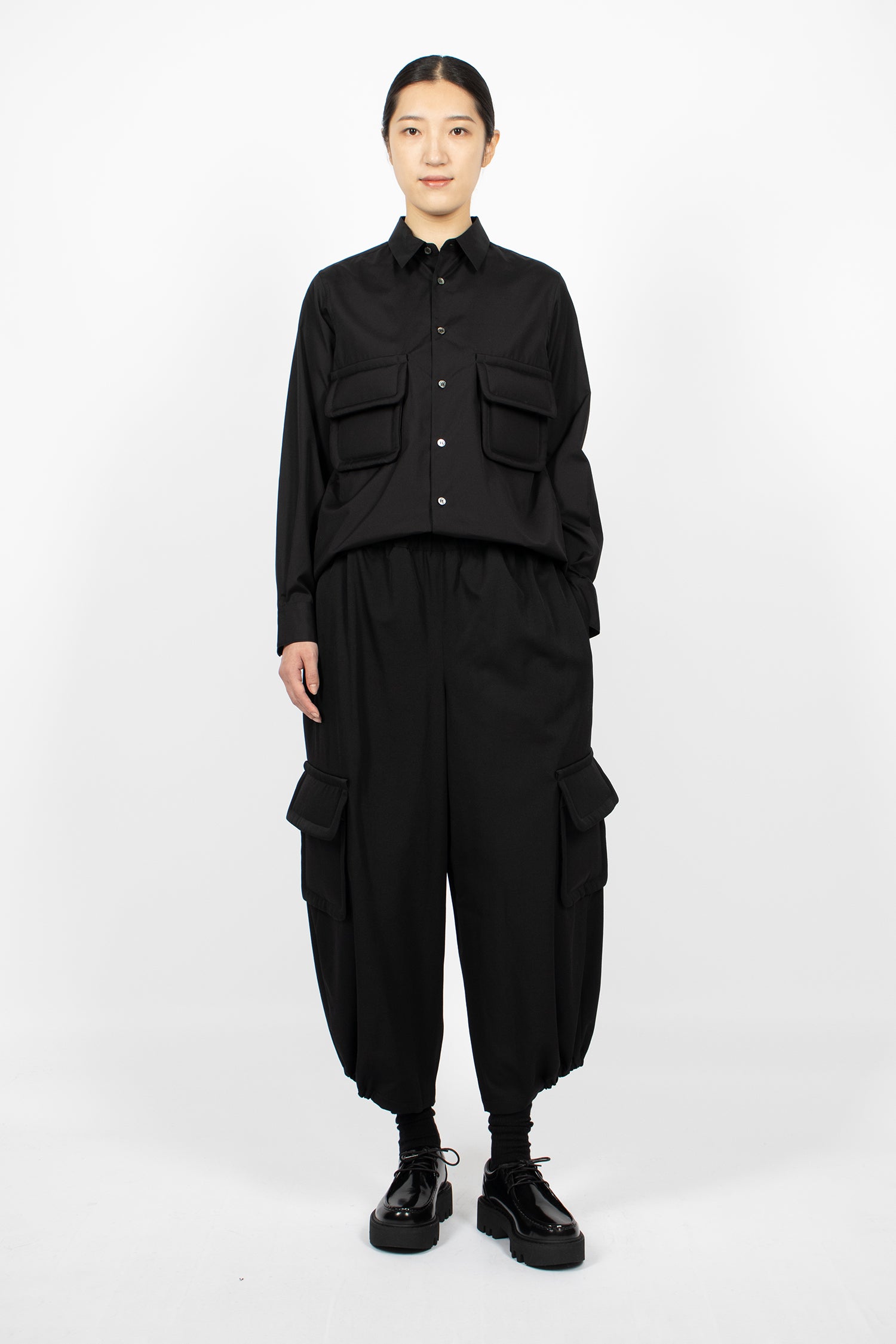 Padded Pocket Pants Black