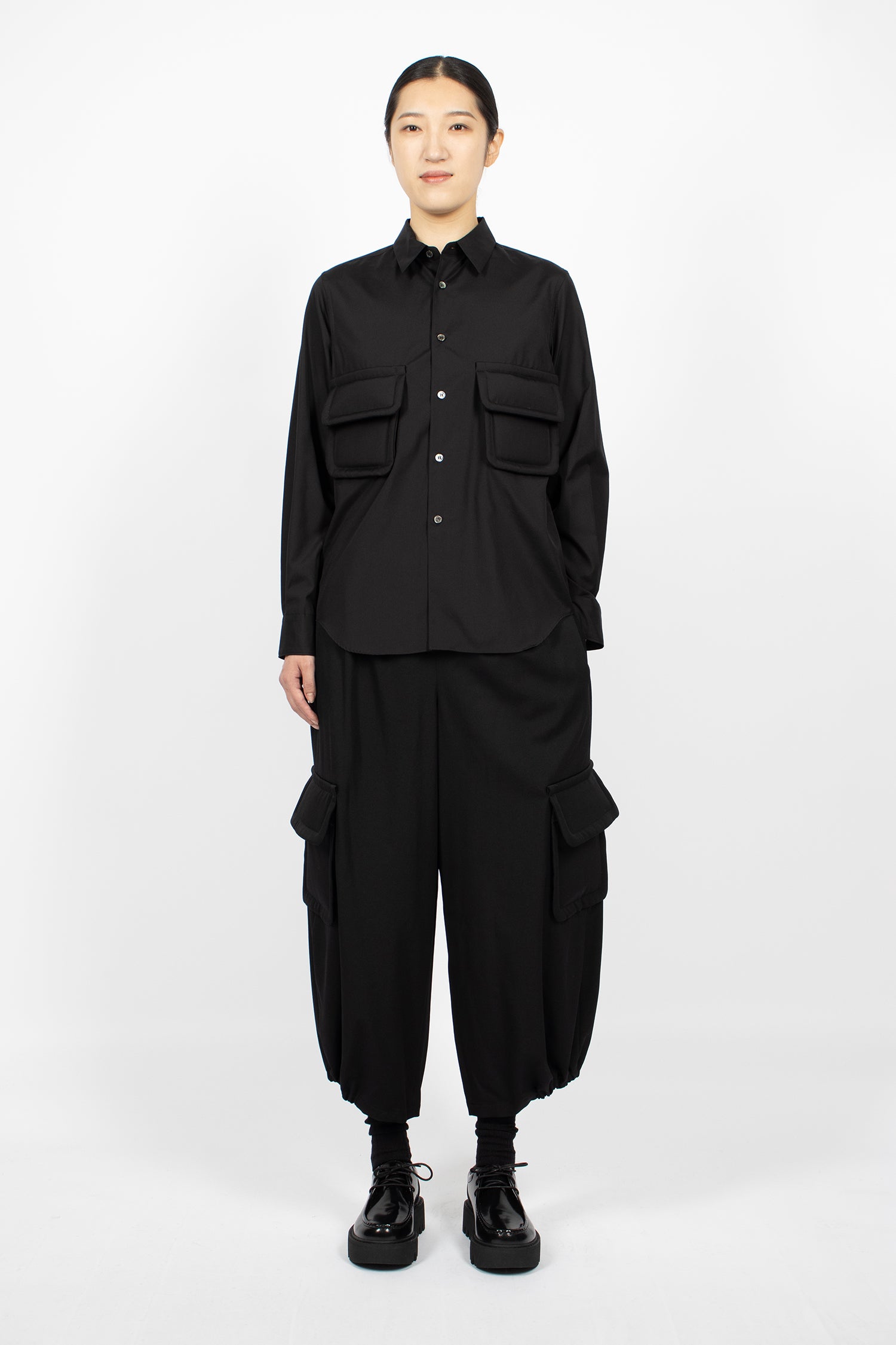 Padded Pocket Shirt Black