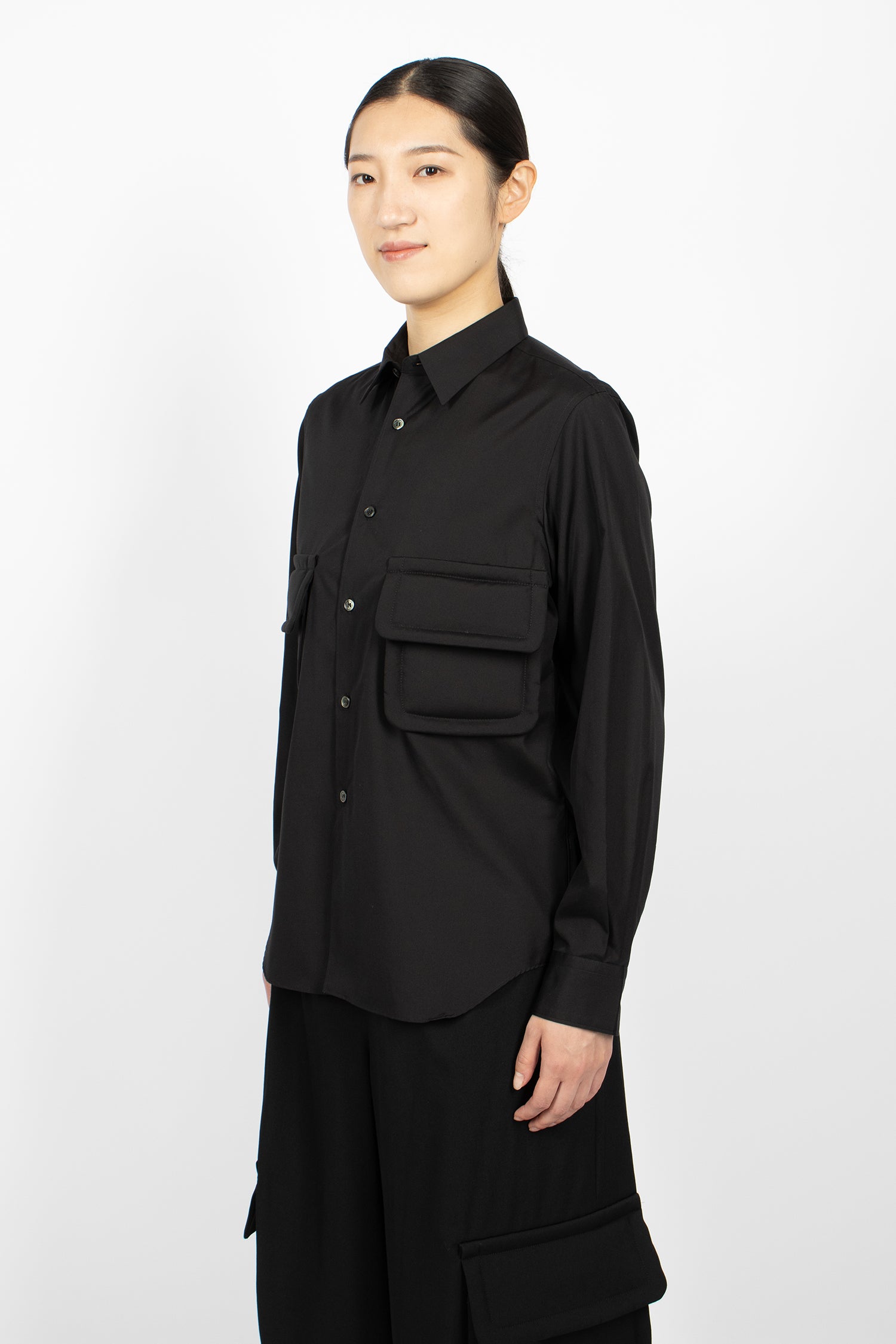 Padded Pocket Shirt Black