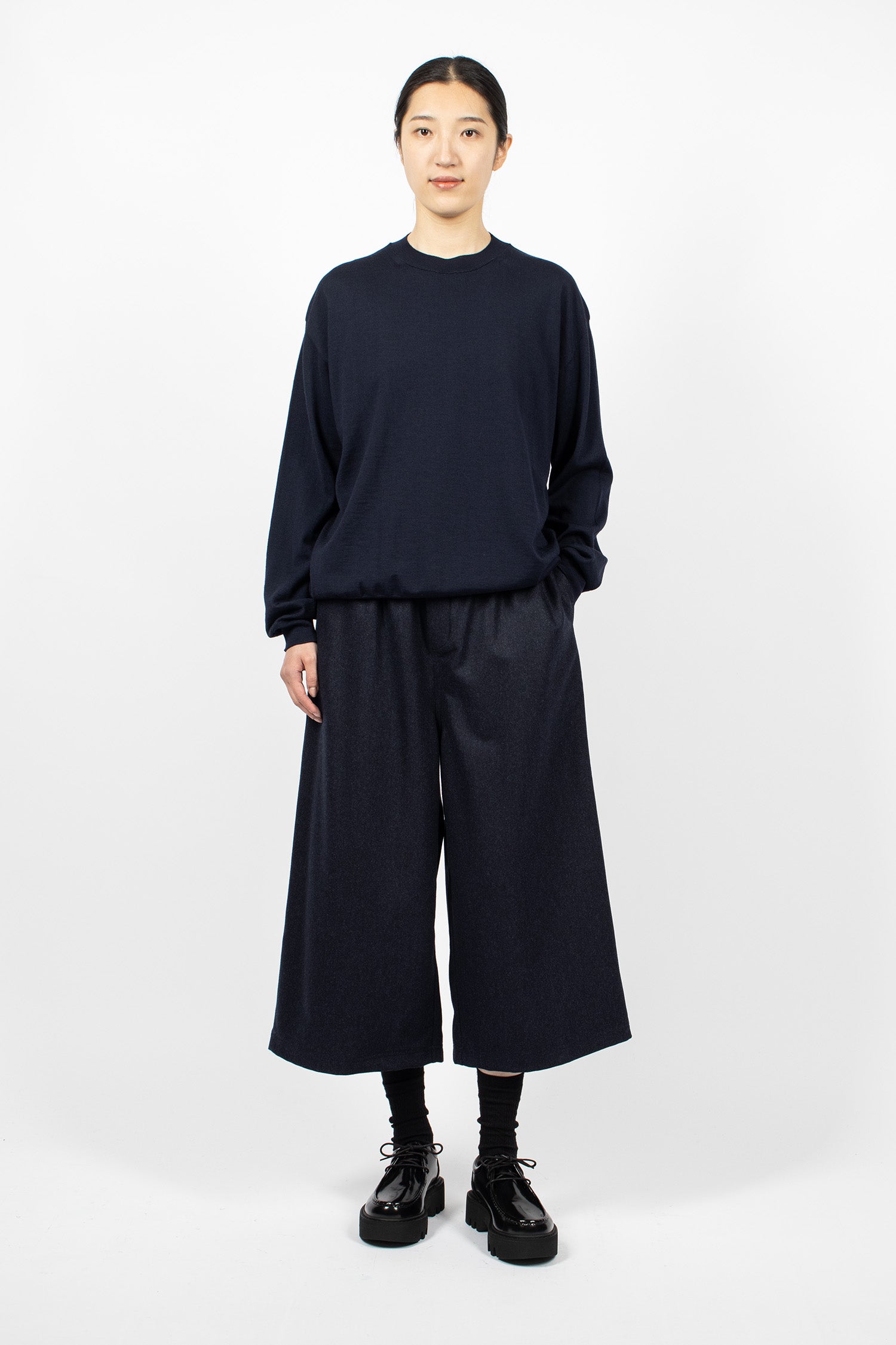 Ponce Wide Pants Indigo Melange