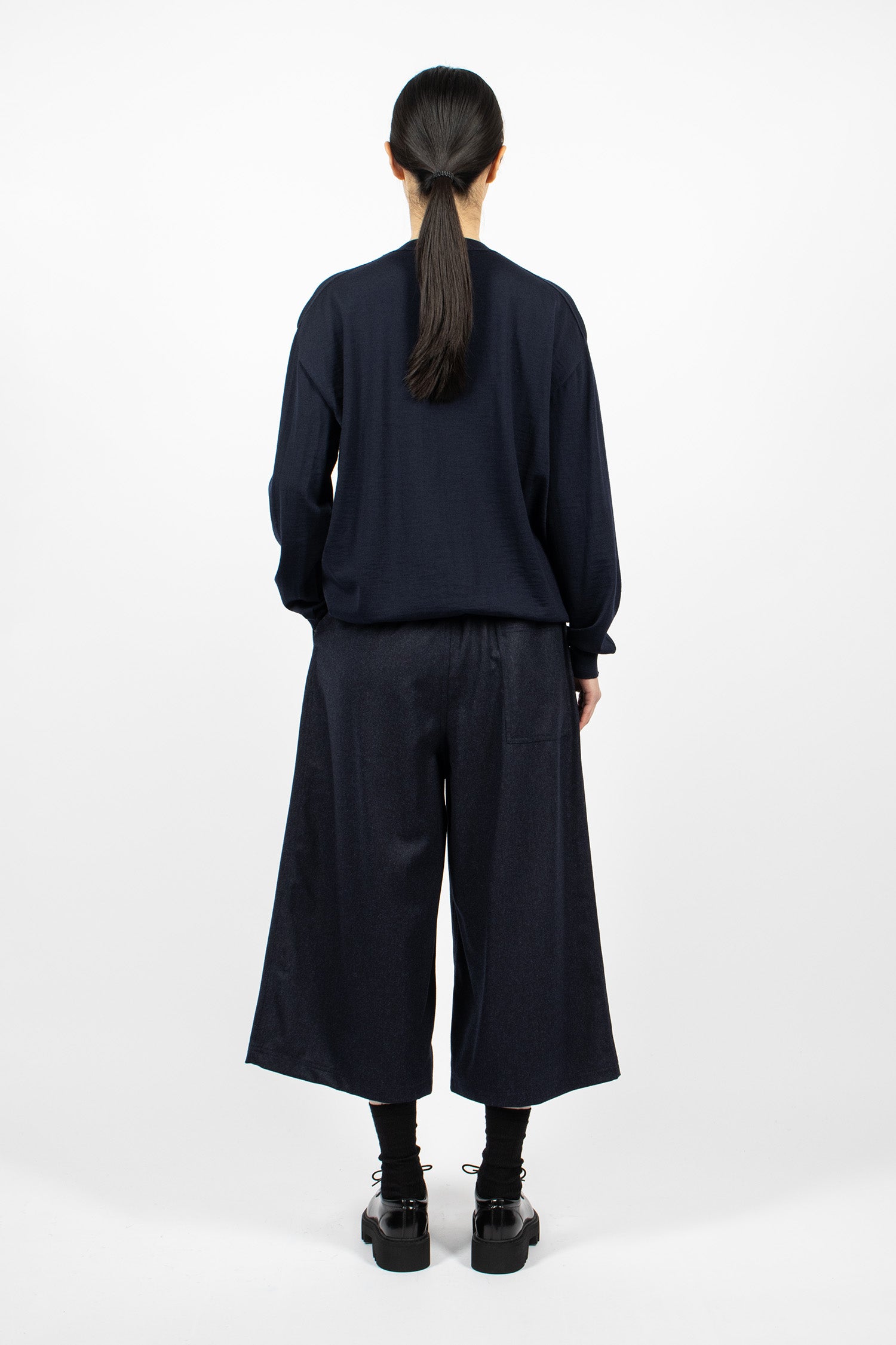 Ponce Wide Pants Indigo Melange