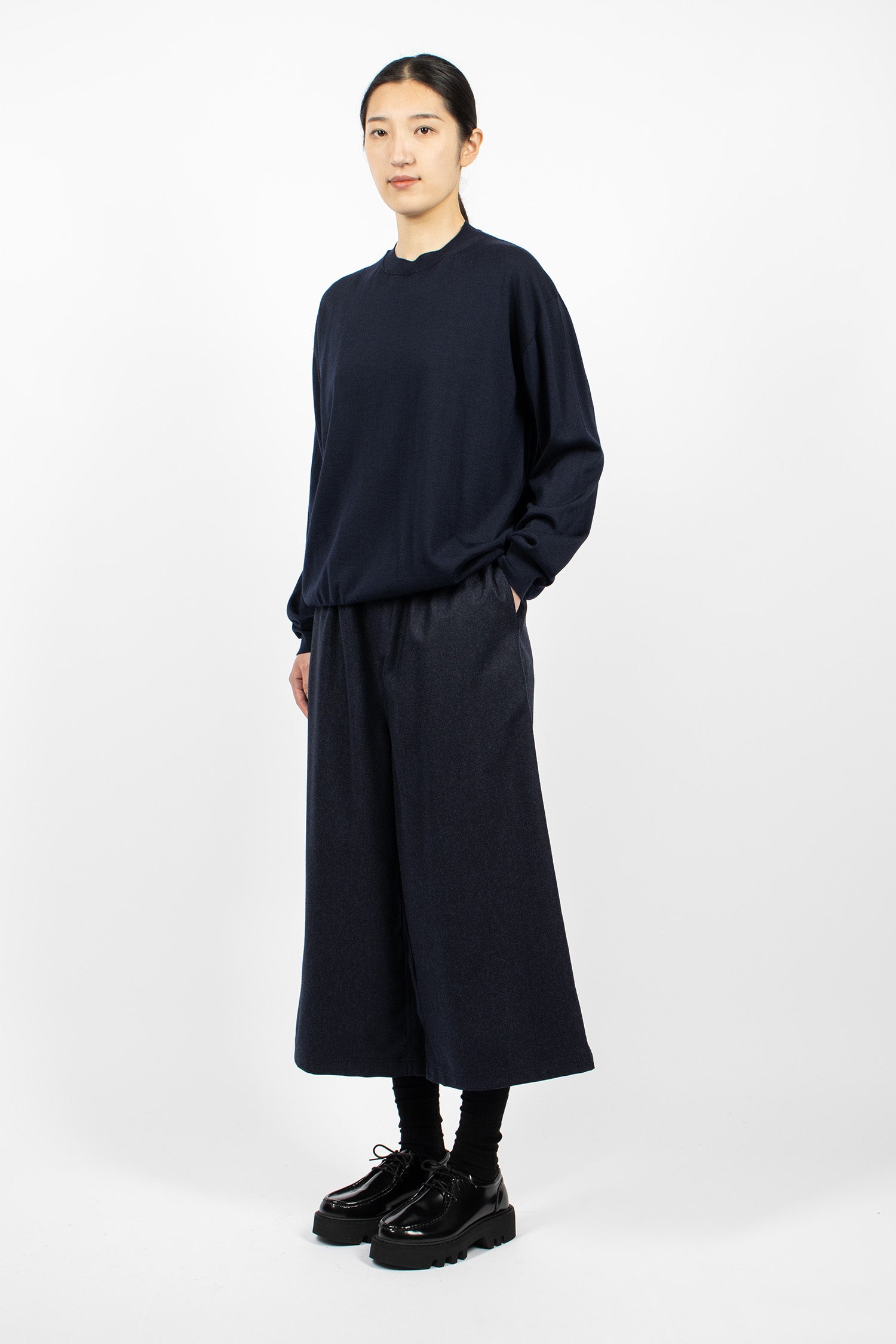 Ponce Wide Pants Indigo Melange