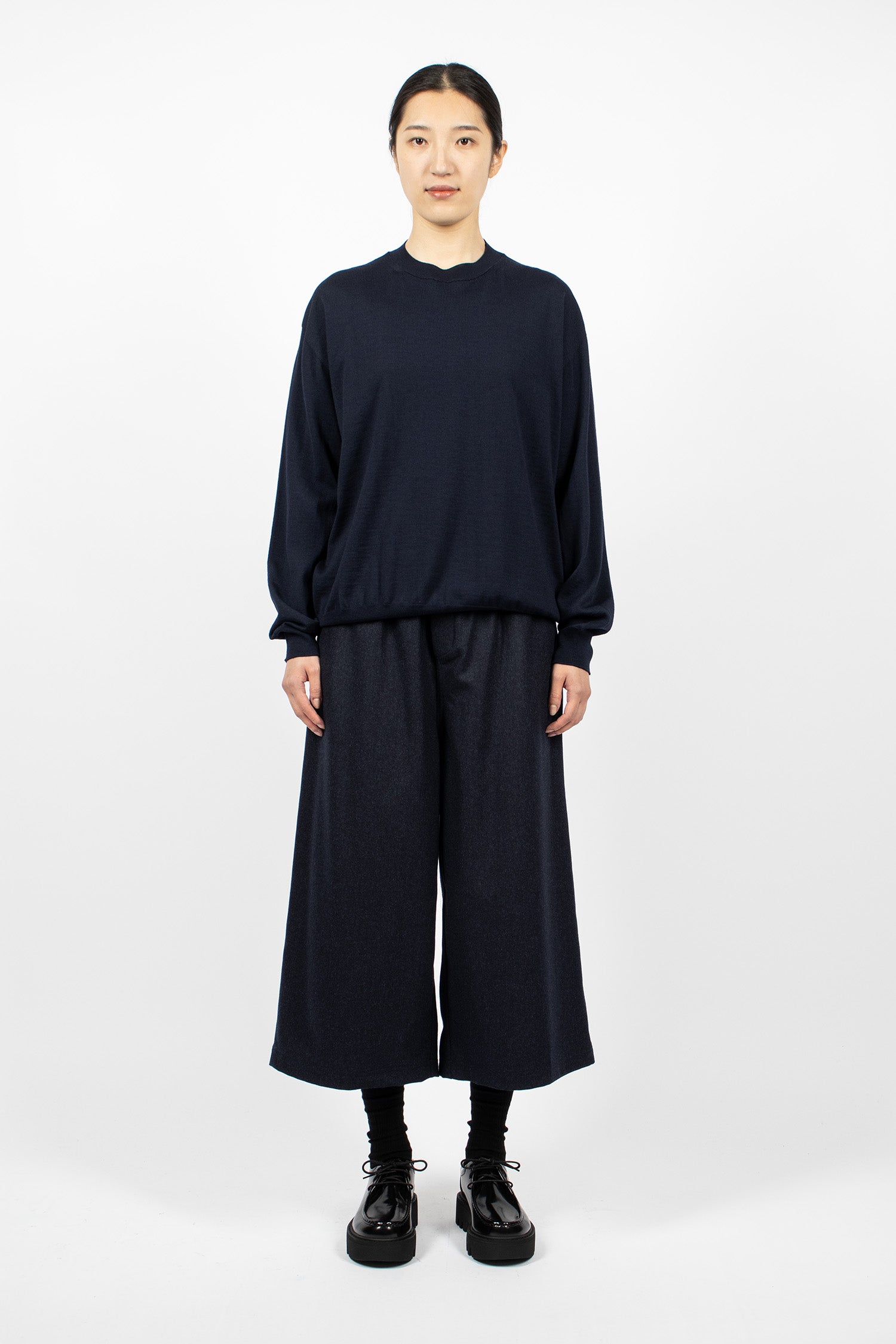 Ponce Wide Pants Indigo Melange