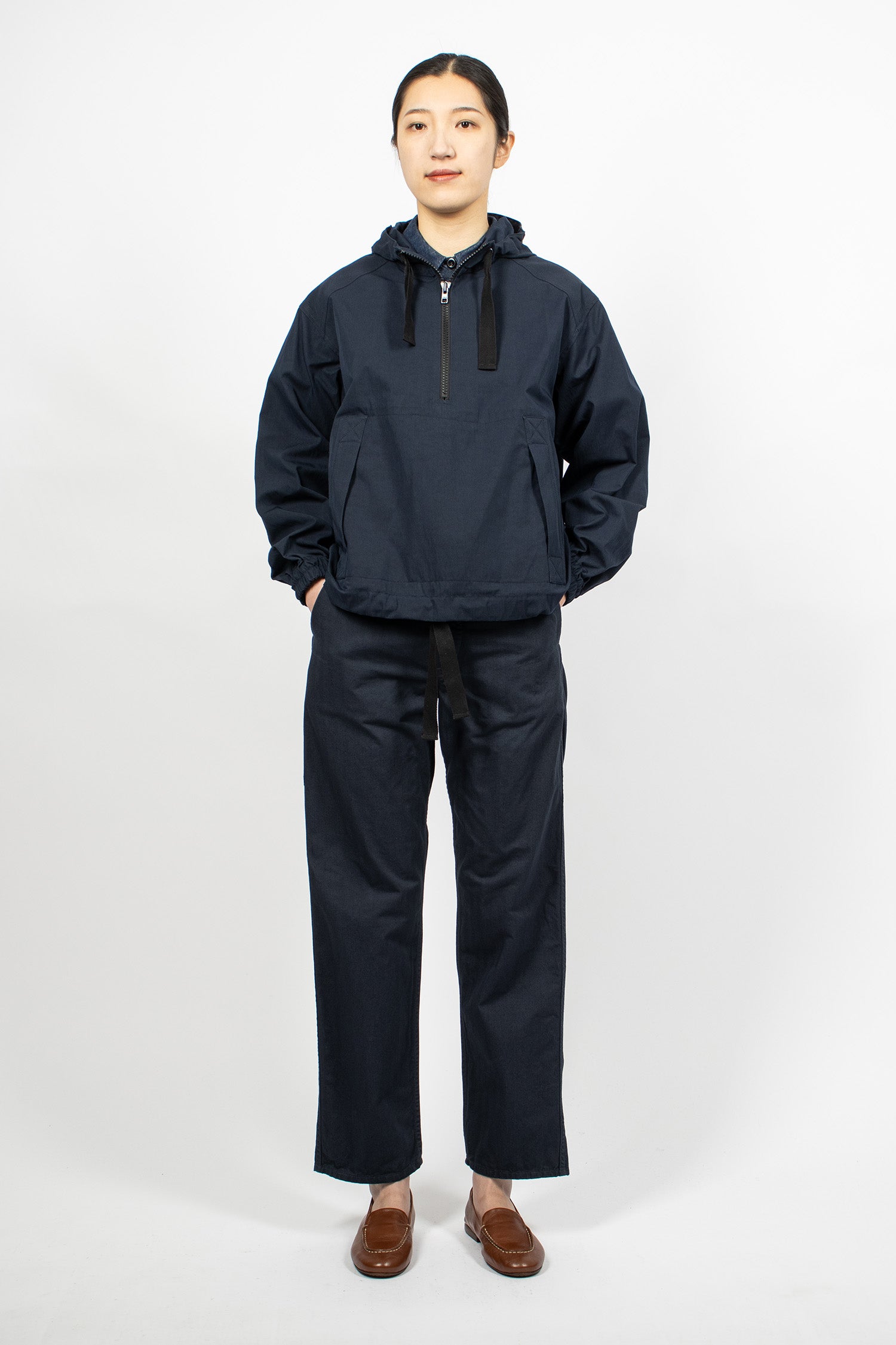Hooded Windcheater Navy