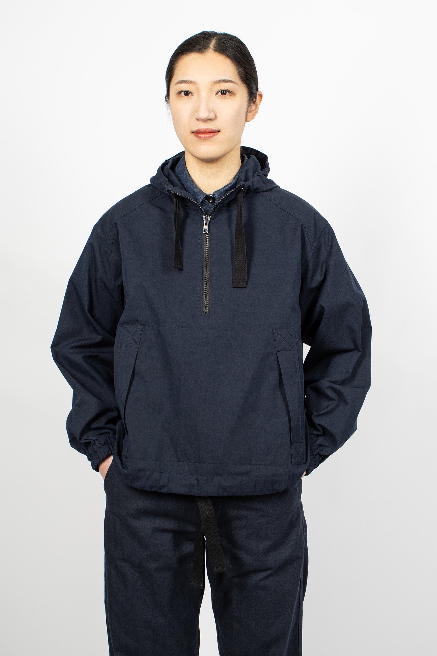 Hooded Windcheater Navy