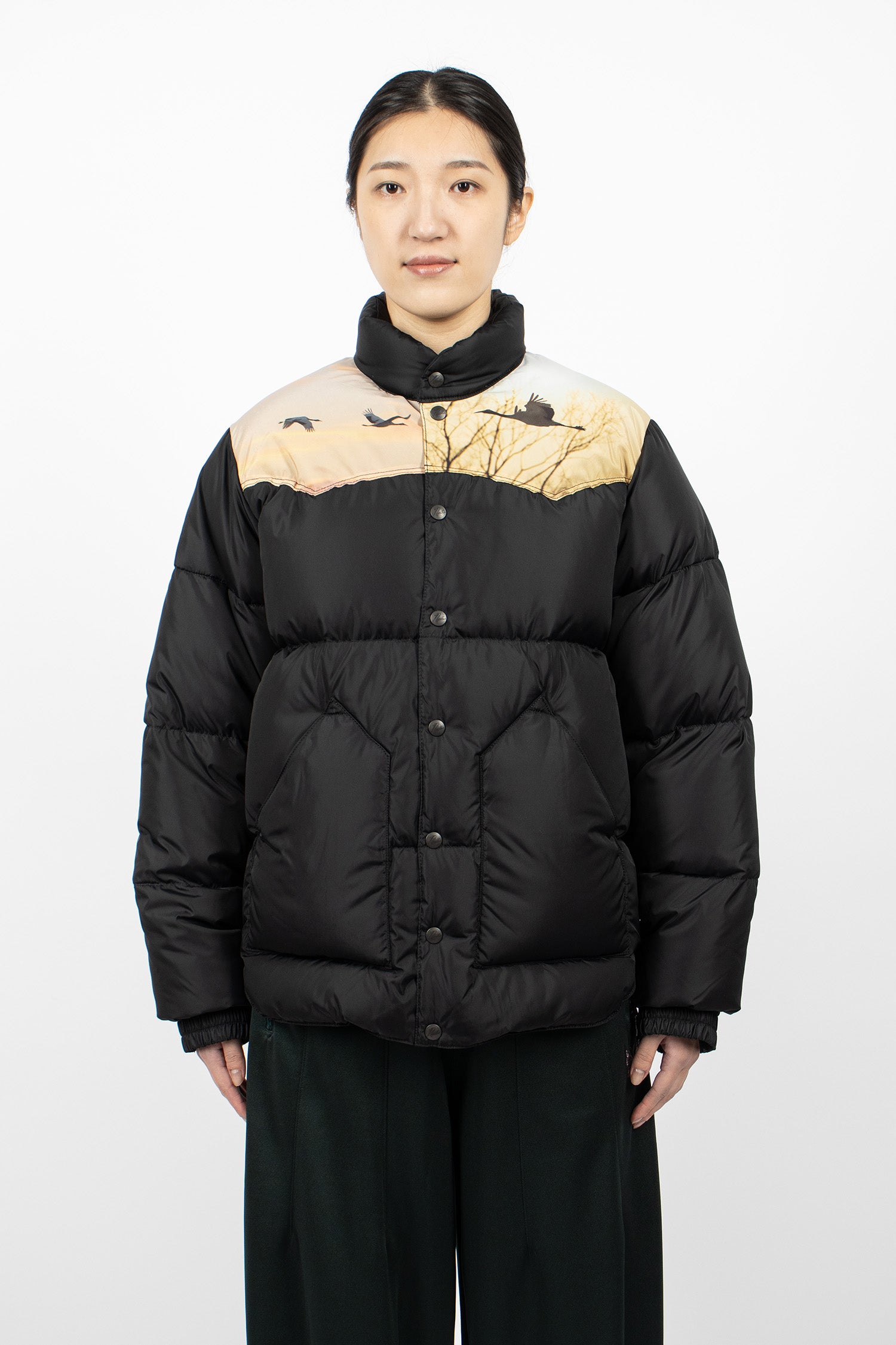 Needles x Rocky Mountain Down Jacket Black