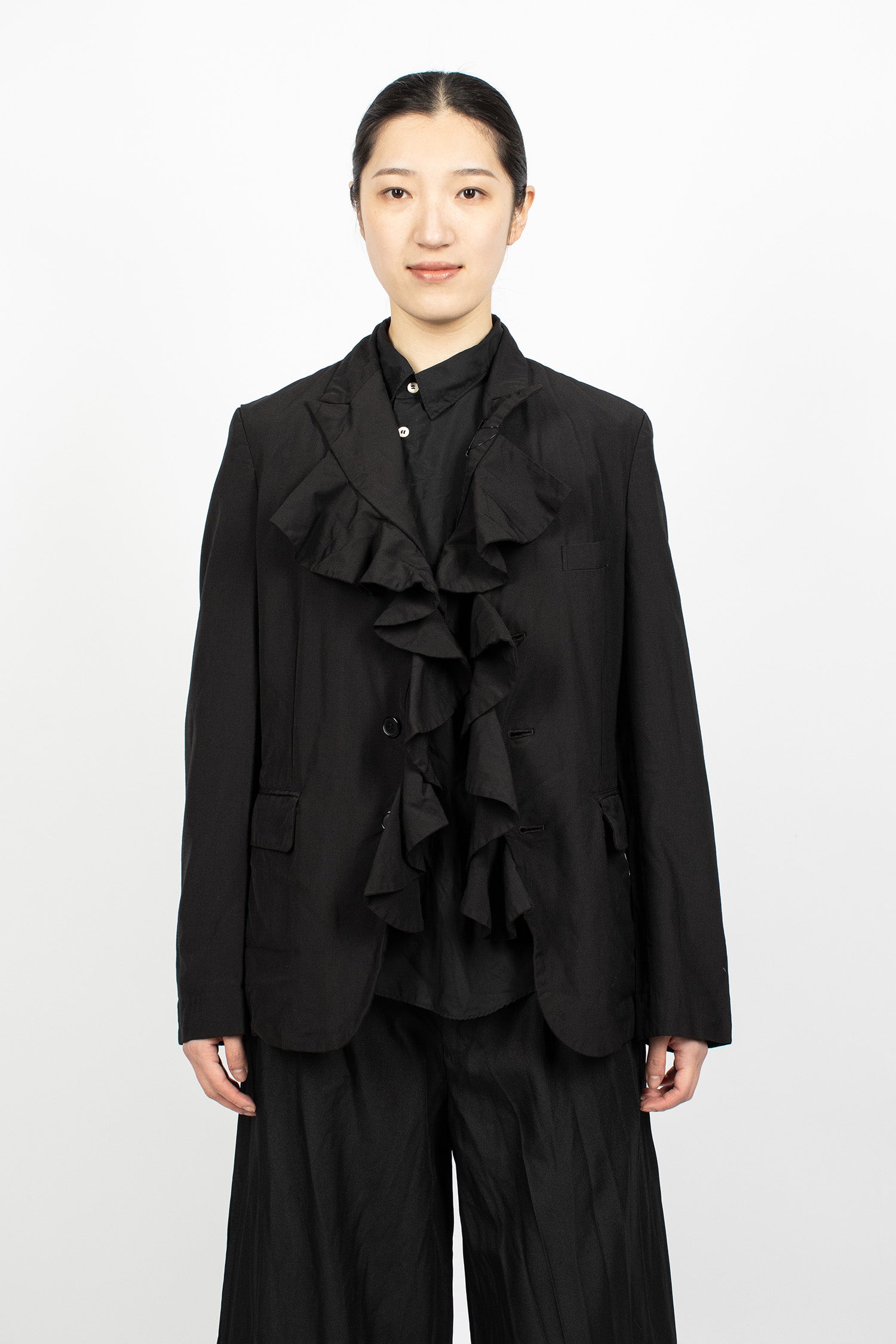 Frill Jacket Black