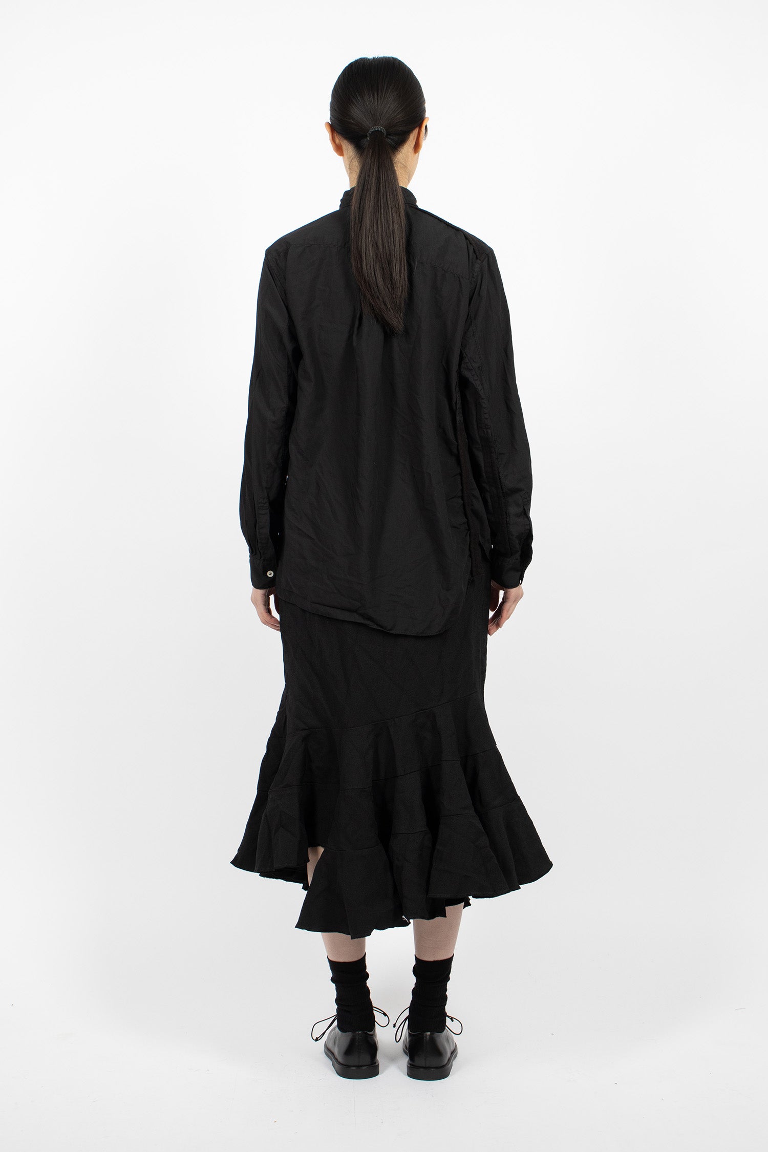 Mermaid Twill Skirt Black