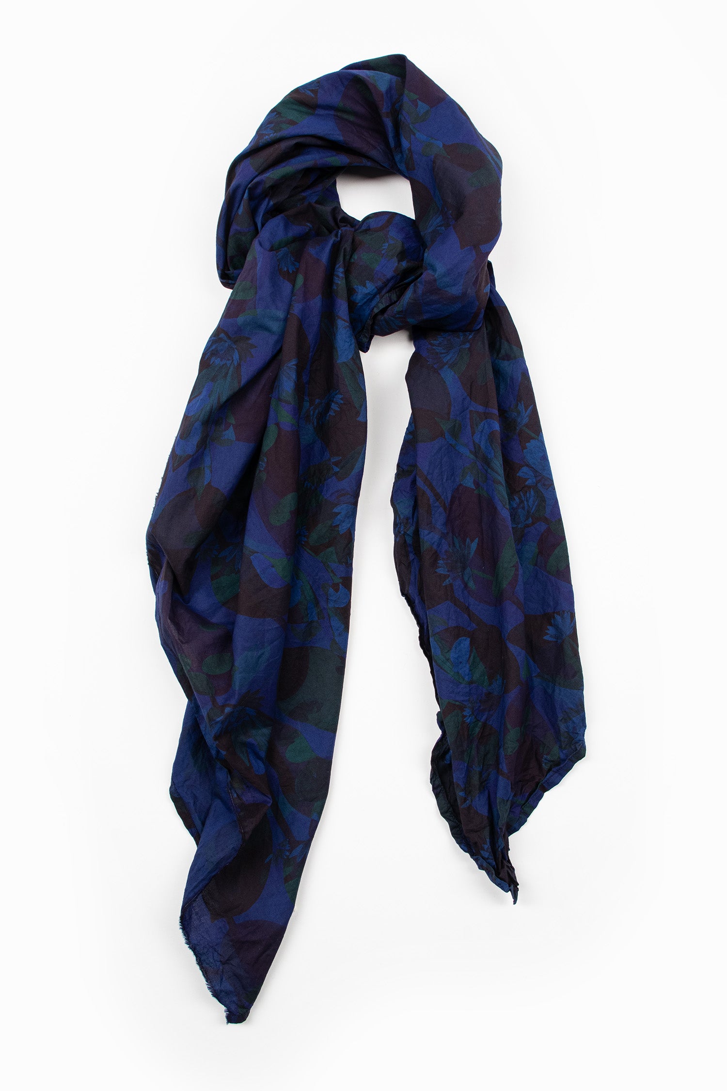 Washed Shawl Electric Blue