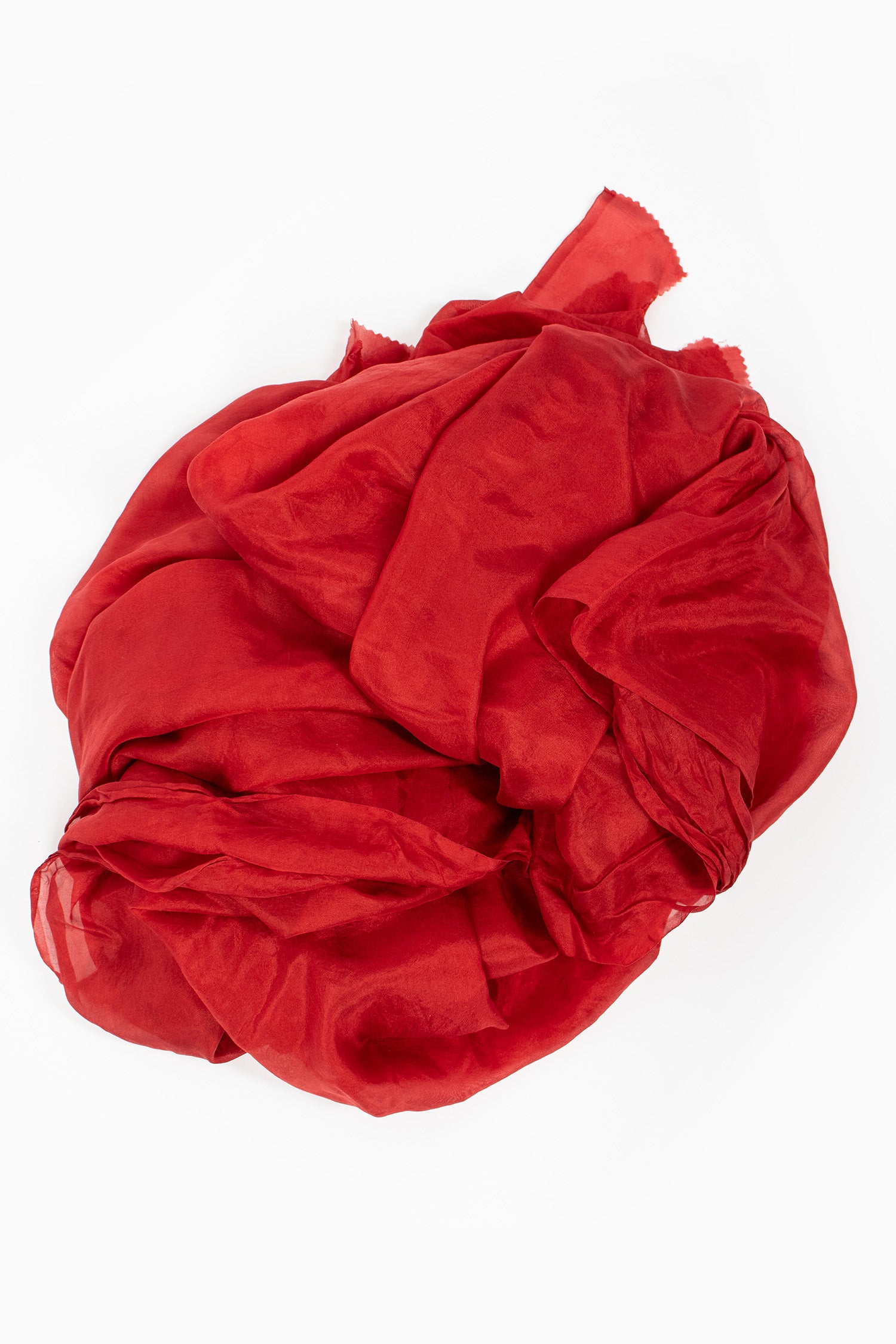 Silk Habotai Light Scarf Tomato