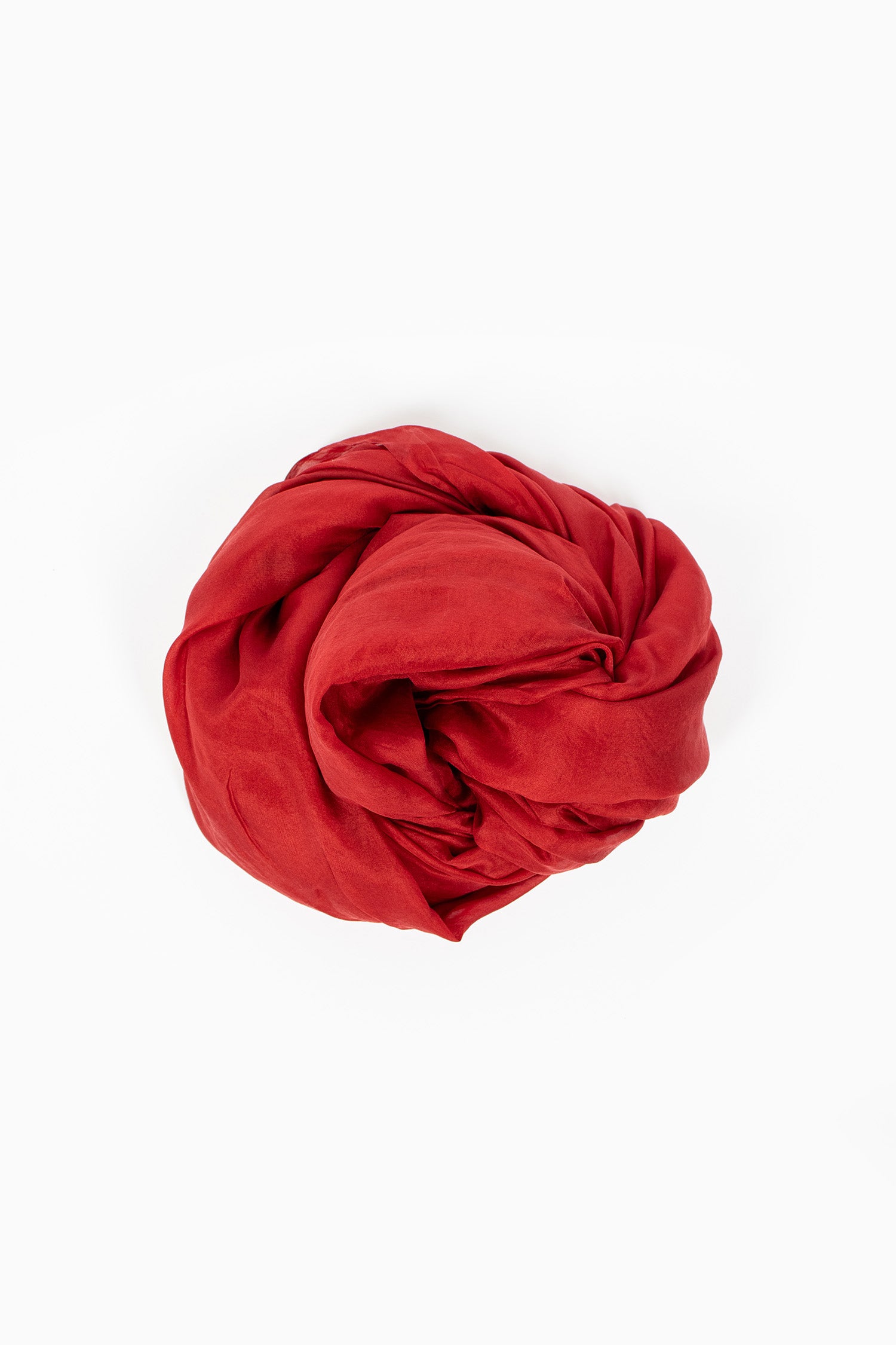 Silk Habotai Light Scarf Tomato