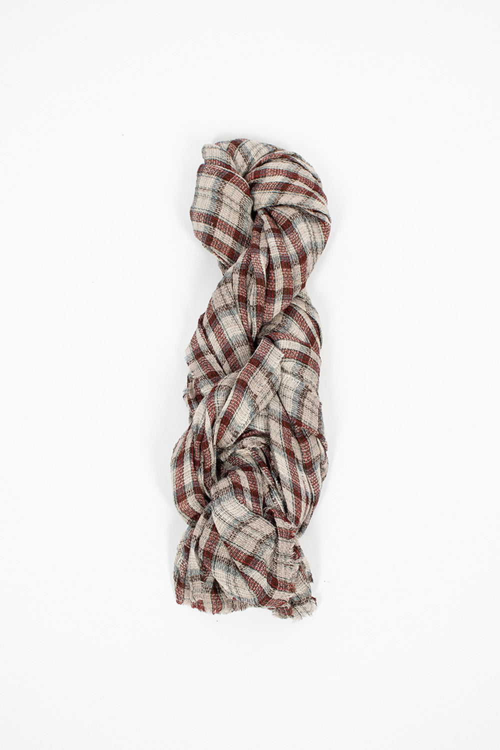 Vintage Stole Red Check
