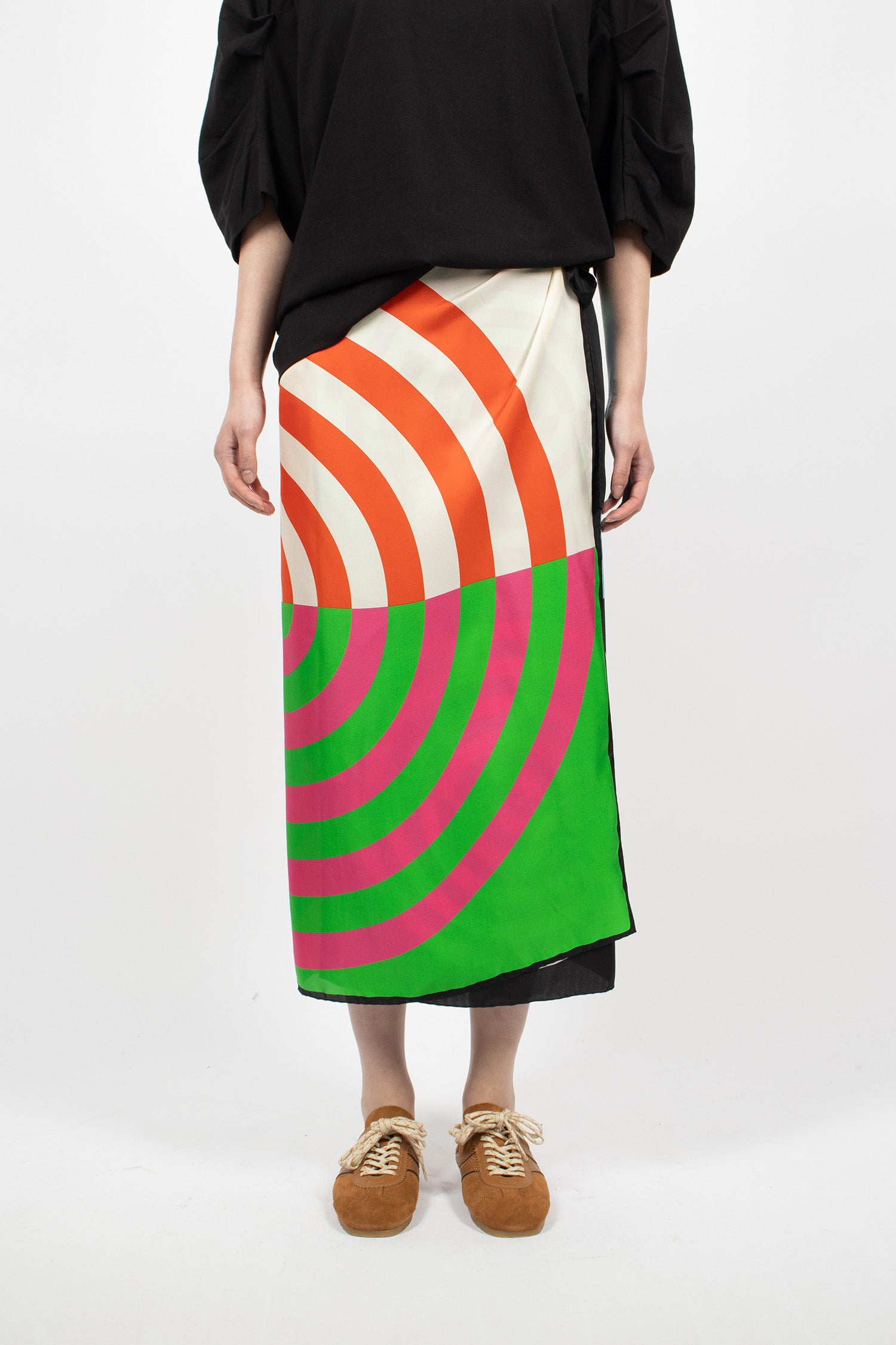 Long Wrap Scarf-Skirt Dessin C