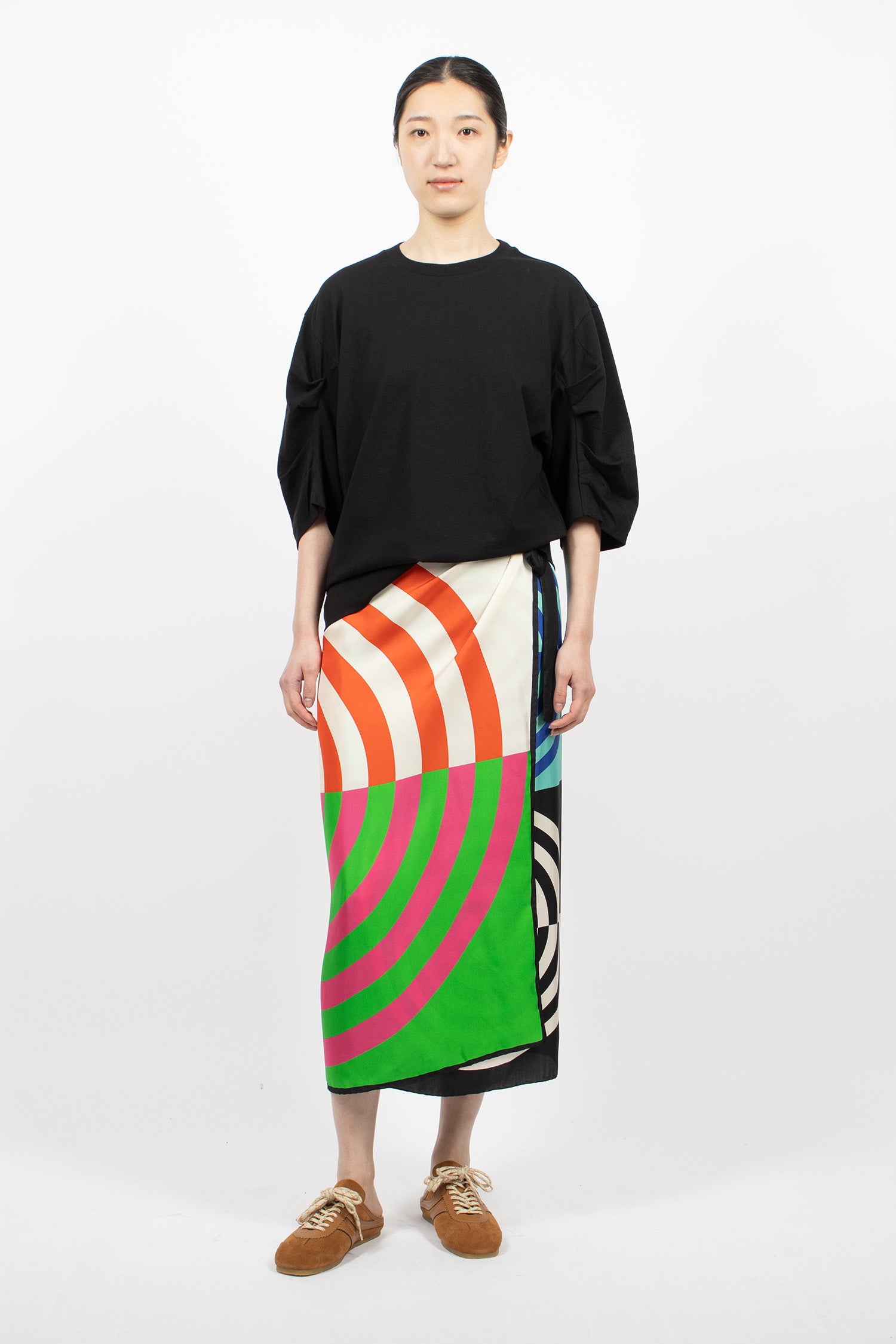 Long Wrap Scarf-Skirt Dessin C
