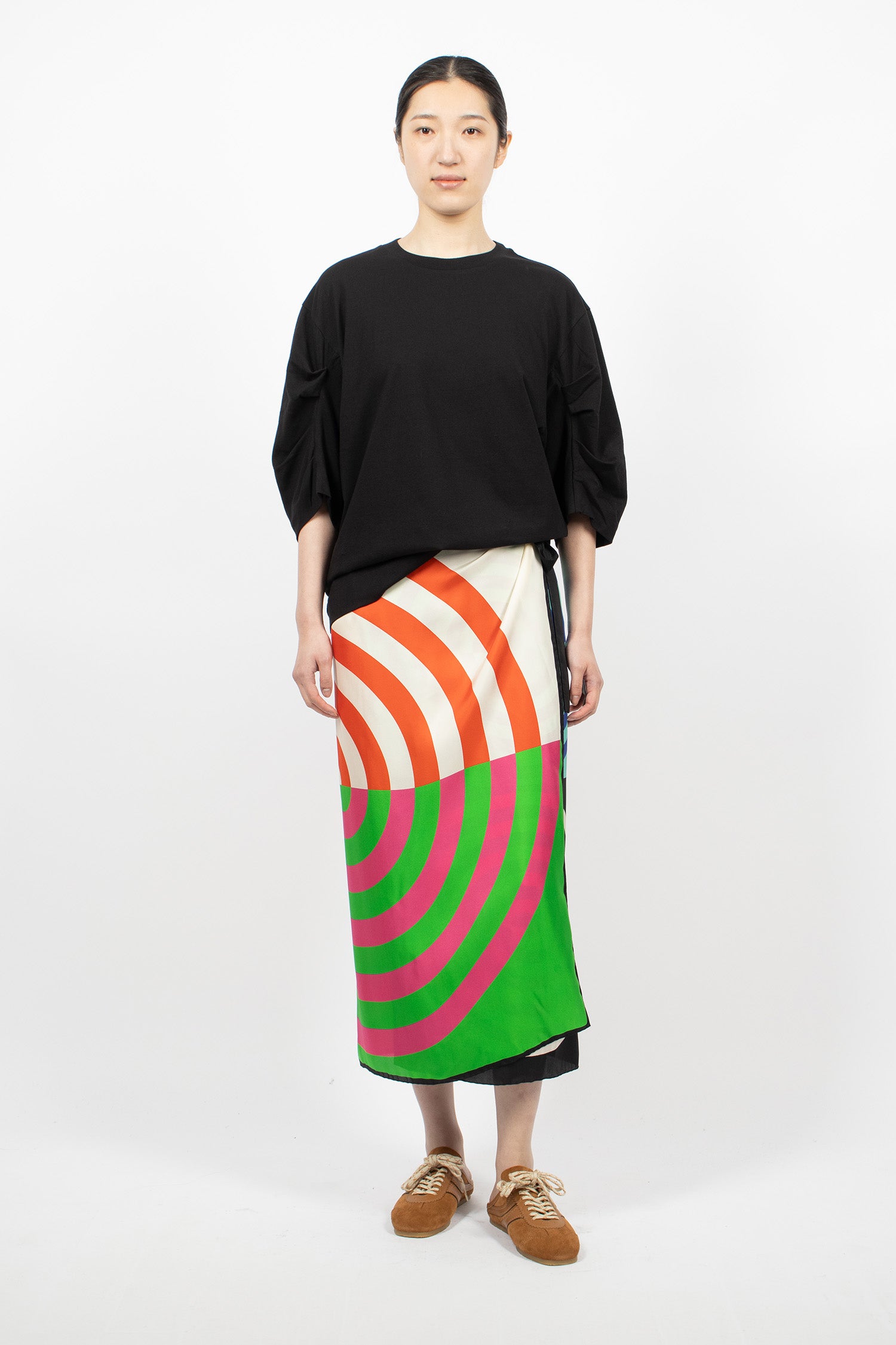 Long Wrap Scarf-Skirt Dessin C