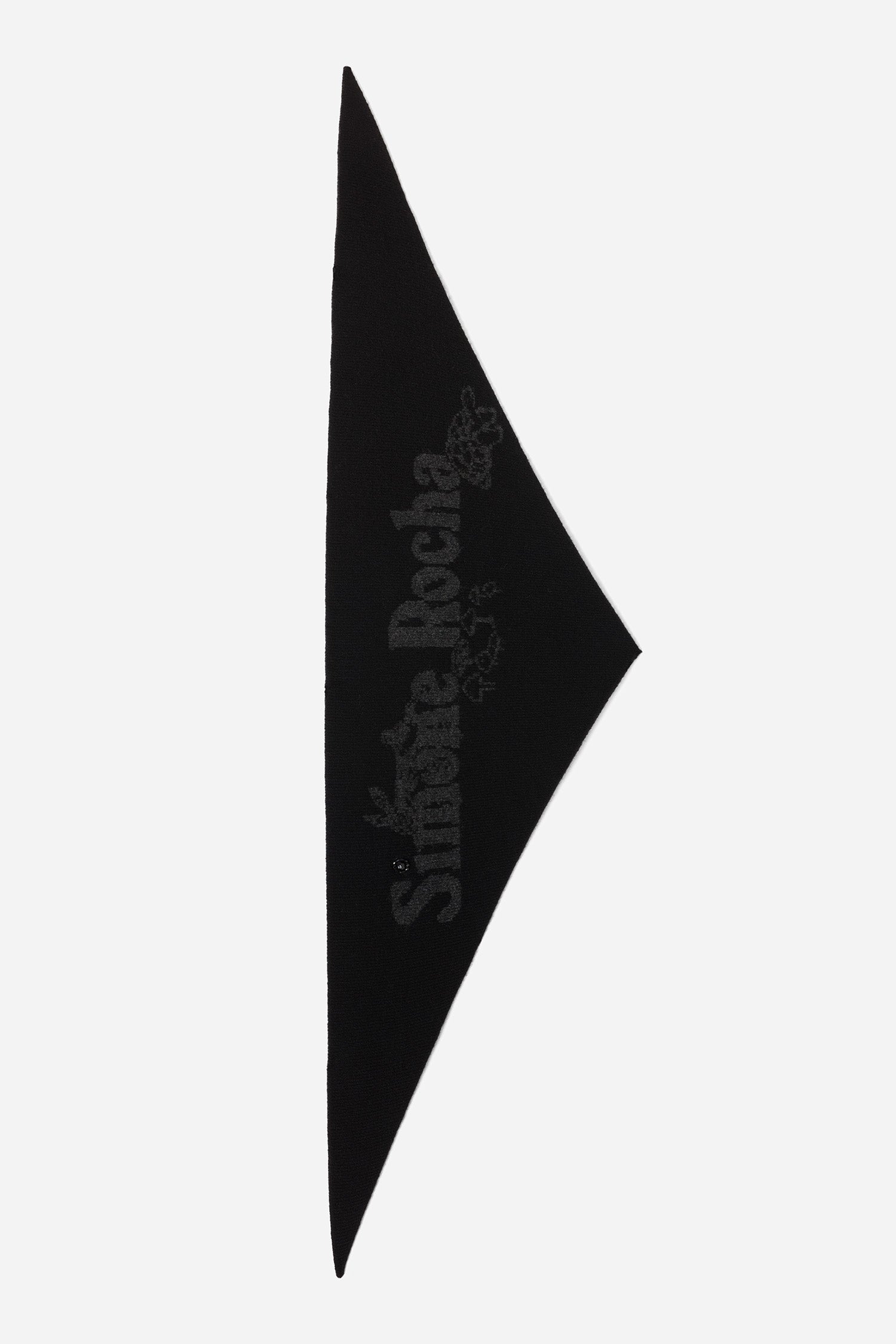 Graphic Logo Knit Neckerchief Black/Charcoal