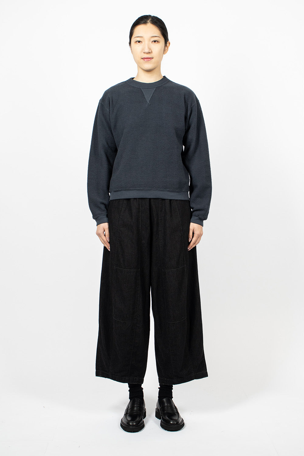 Hina Crew Neck Sweatshirt Sea Storm