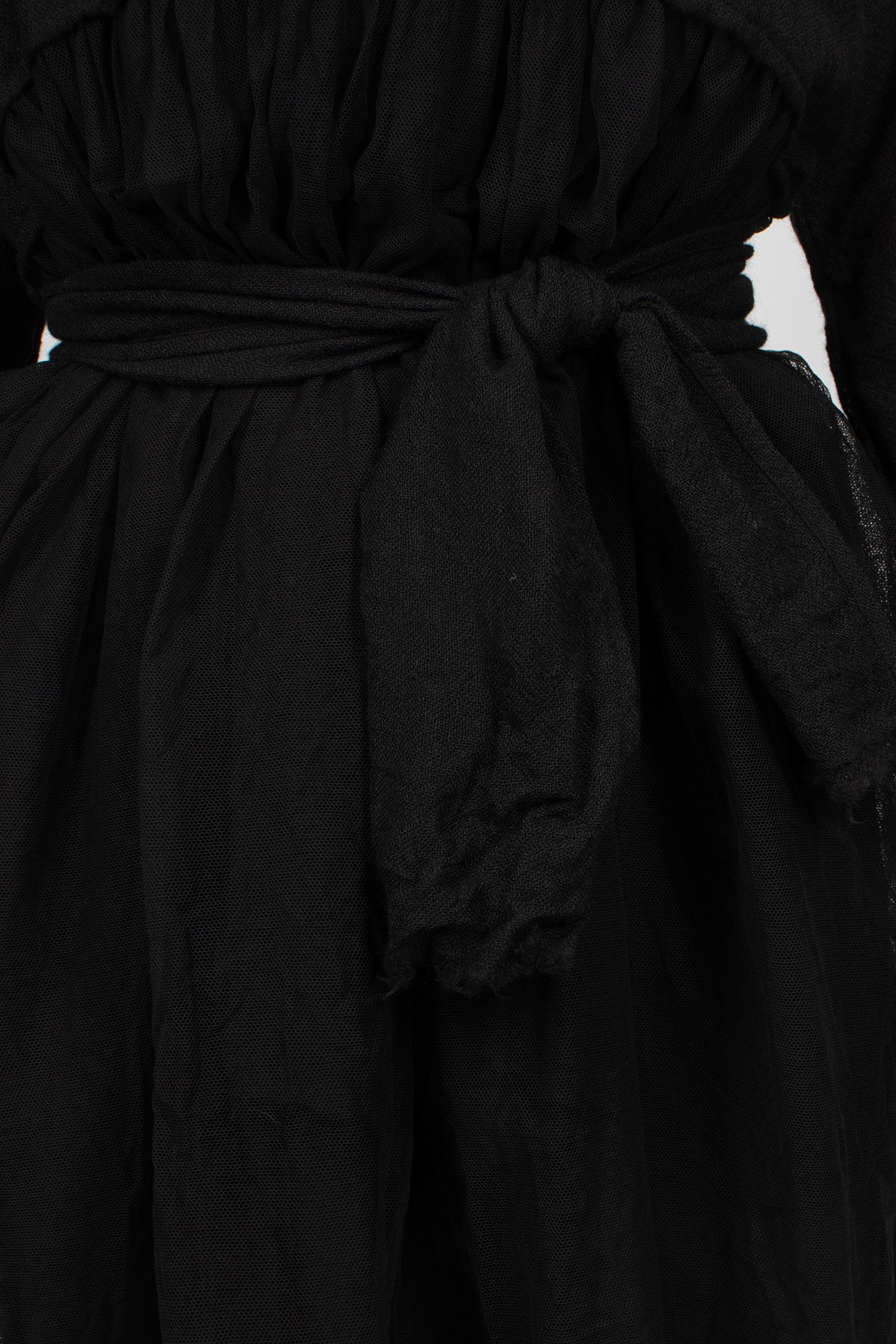 Mafalda Layered Half Dress Black