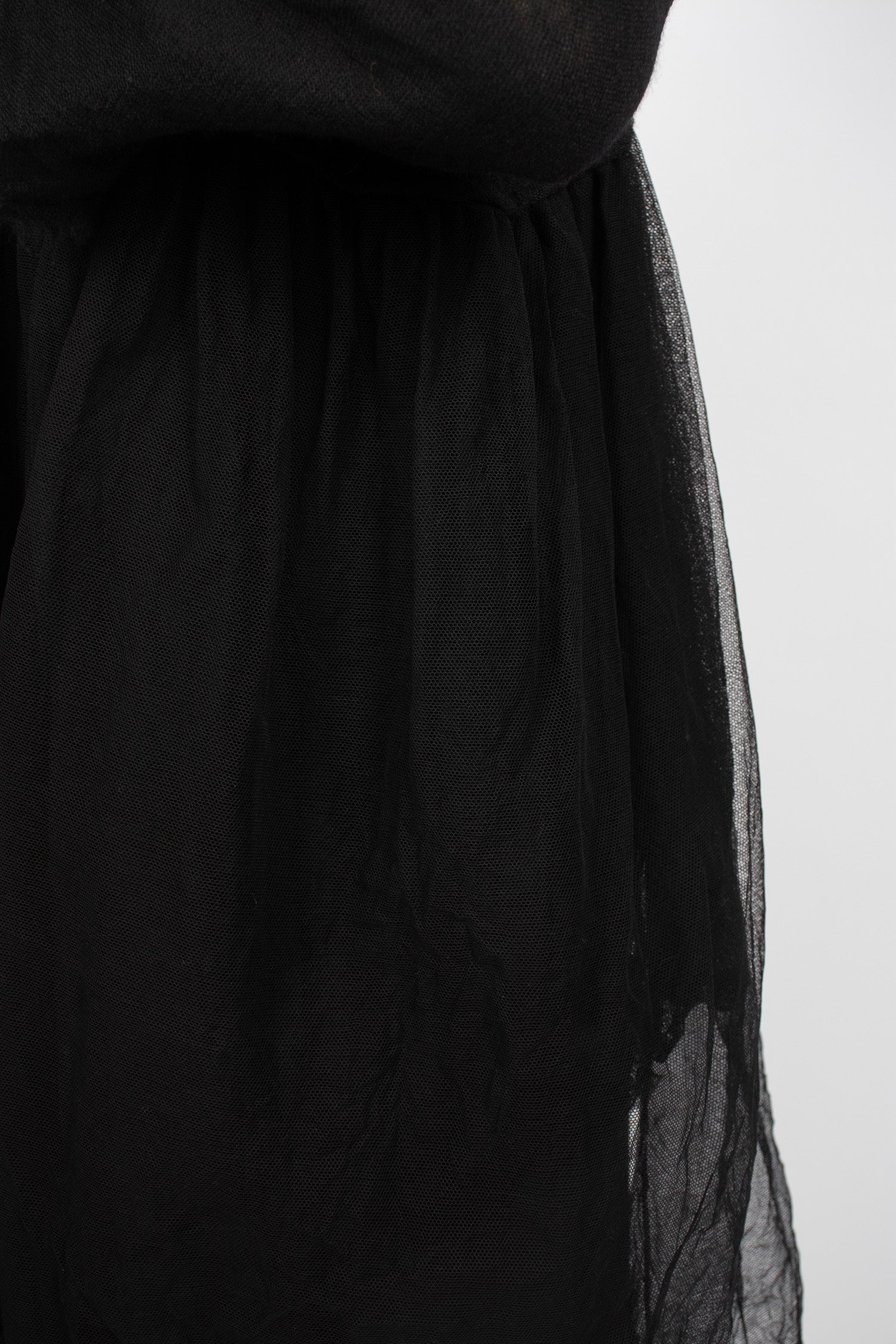 Mafalda Layered Half Dress Black