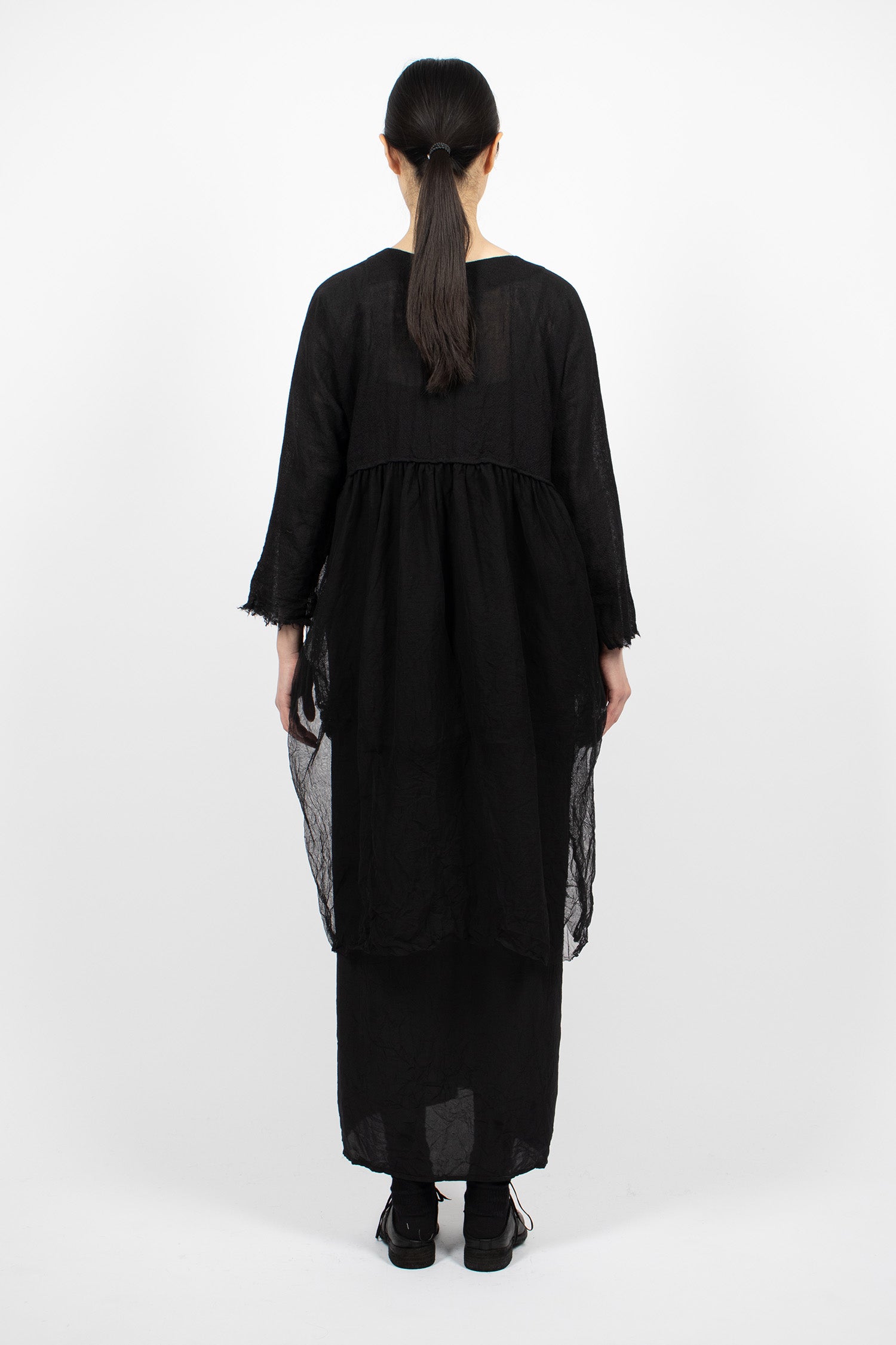 Mafalda Layered Half Dress Black