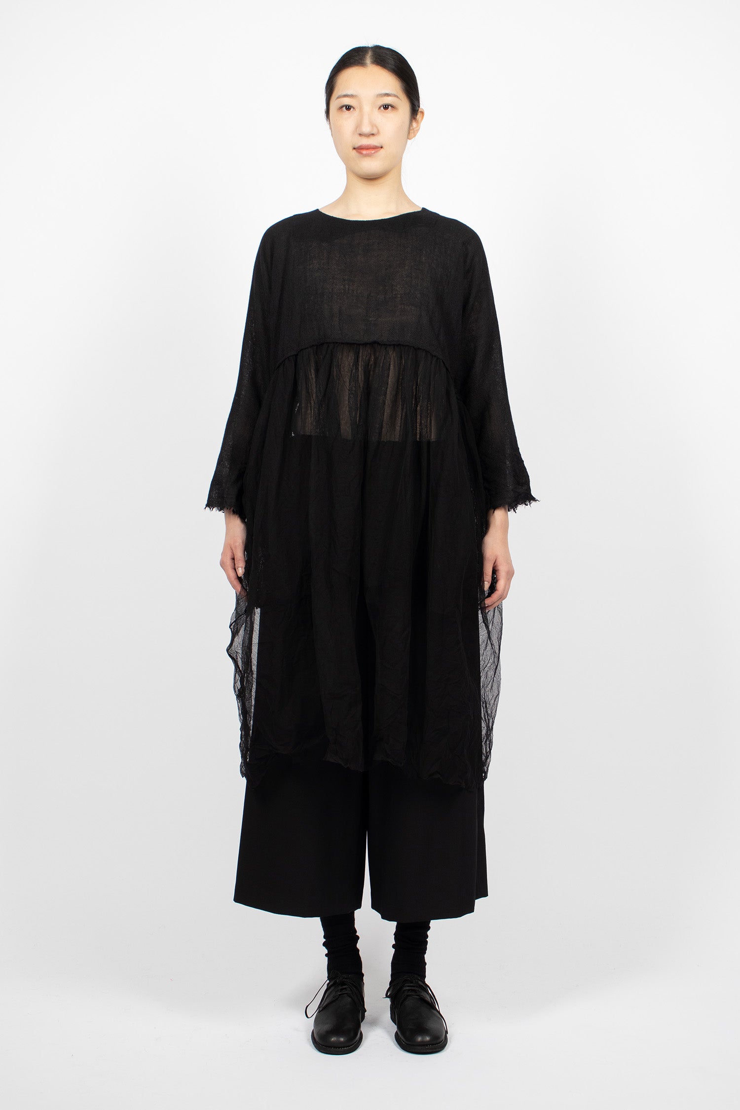 Mafalda Layered Half Dress Black
