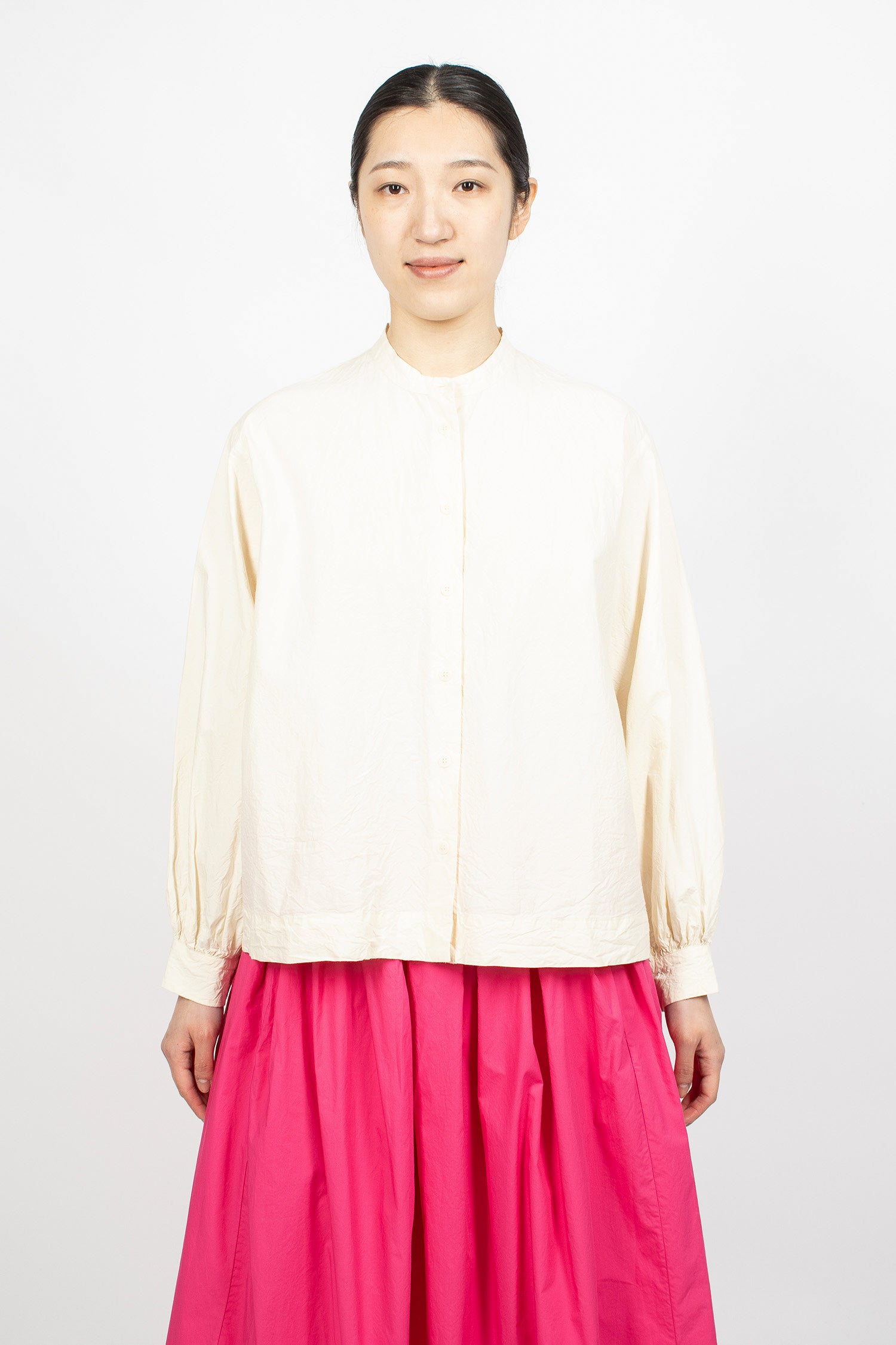 Biggy Grandad Shirt Natural