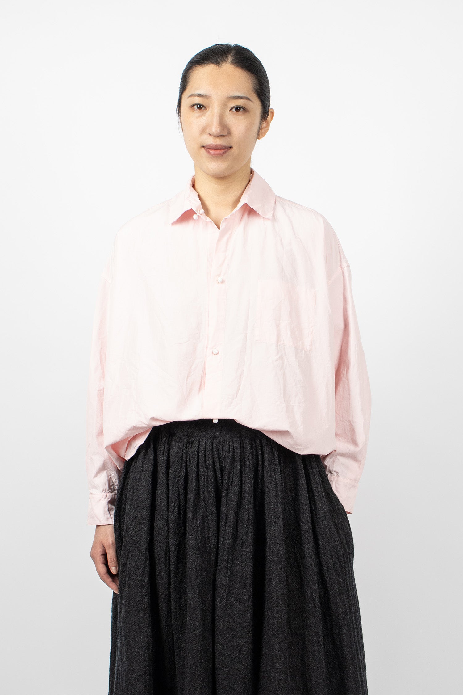Boxy Reversible Shirt Petal Pink