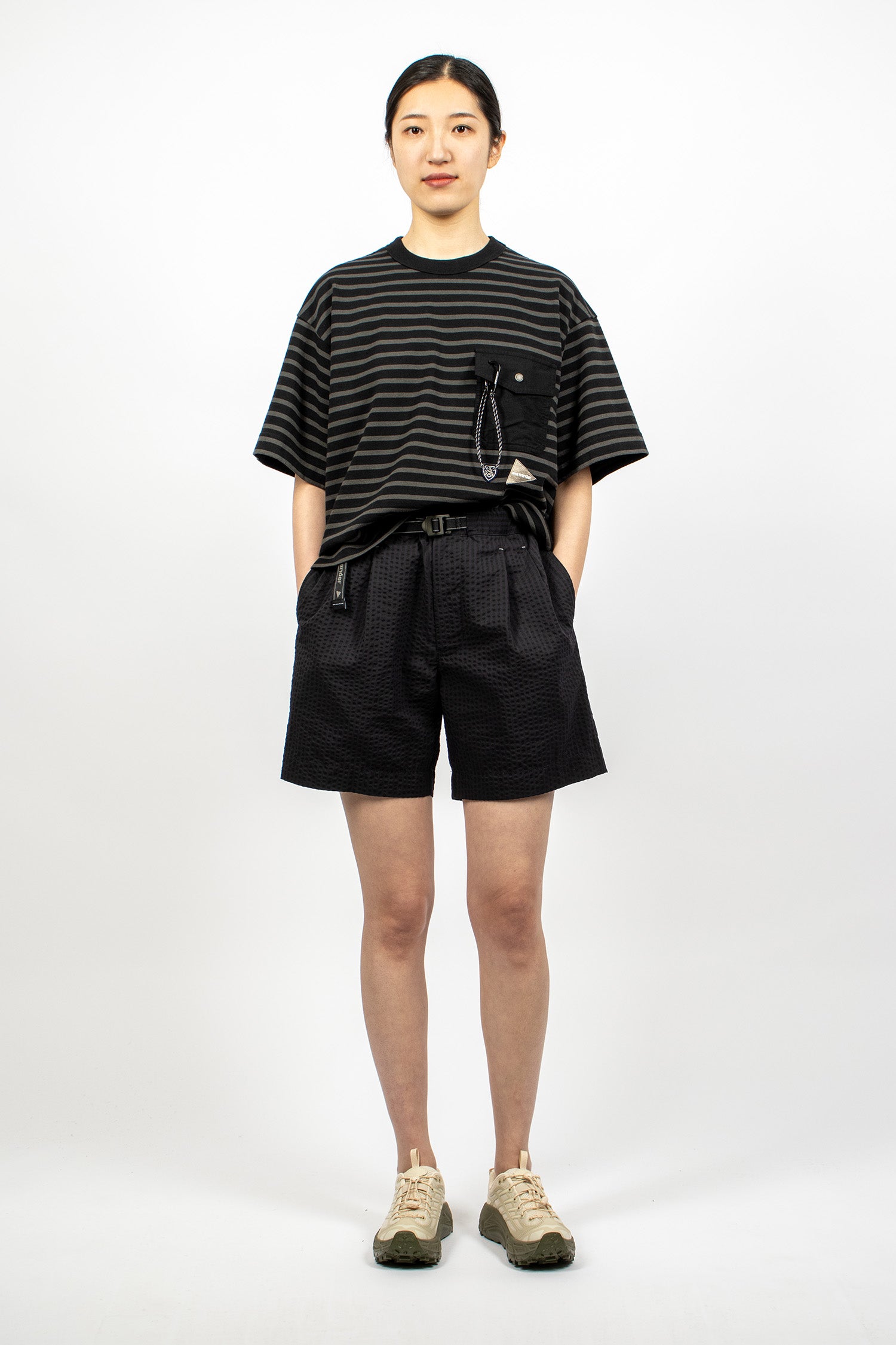 Dry Soft Seersucker Short Pants Navy