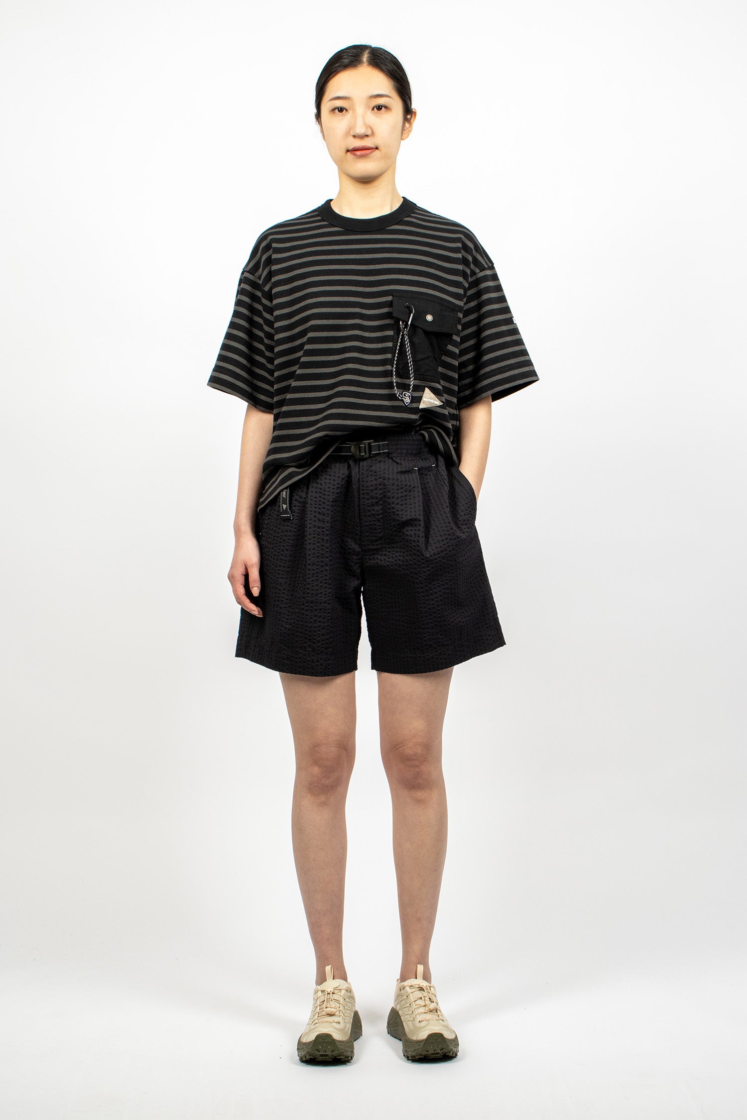 Dry Soft Seersucker Short Pants Navy